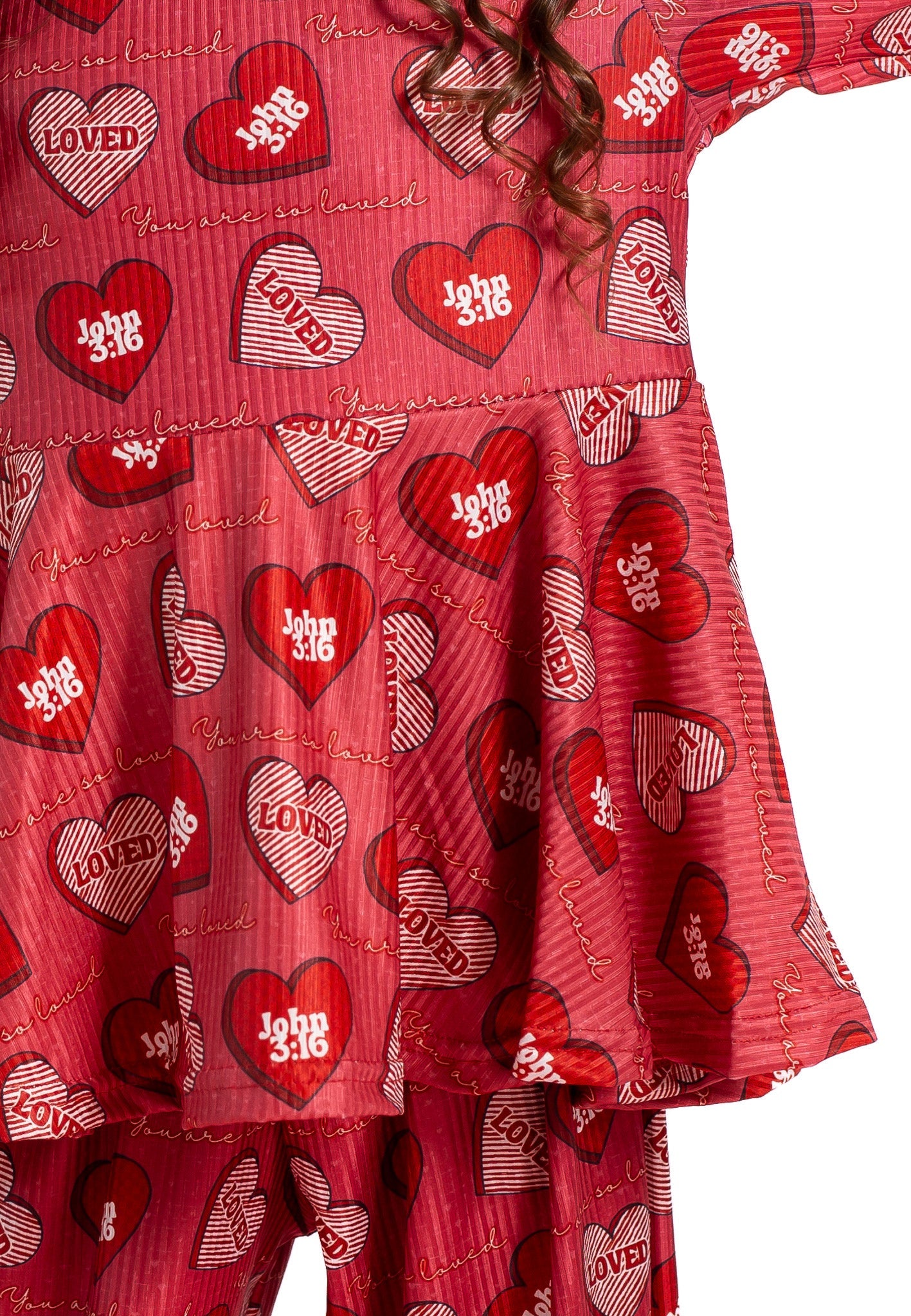You are so loved ribbed lounge set