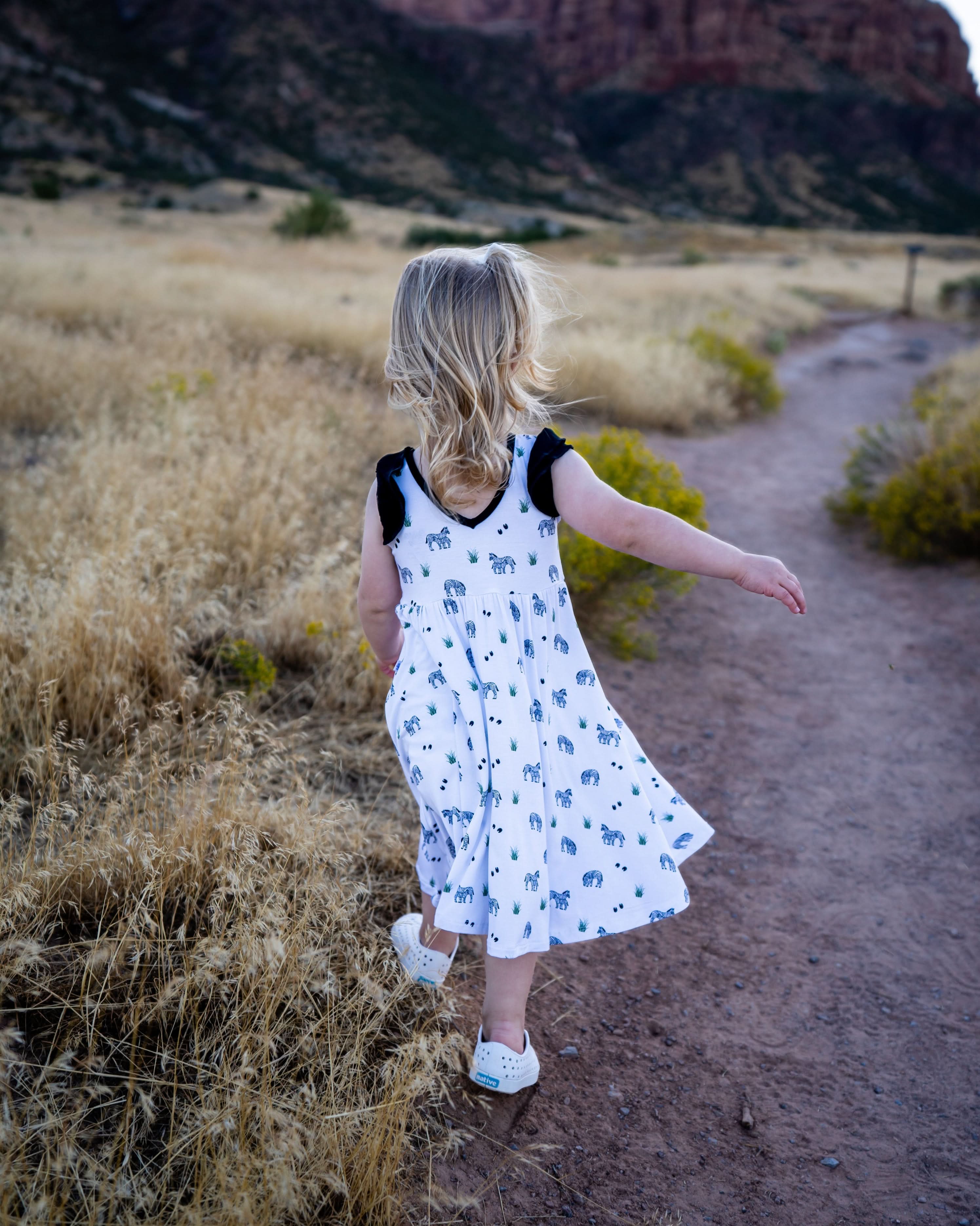 Zebra | Toddler Flutter Dress