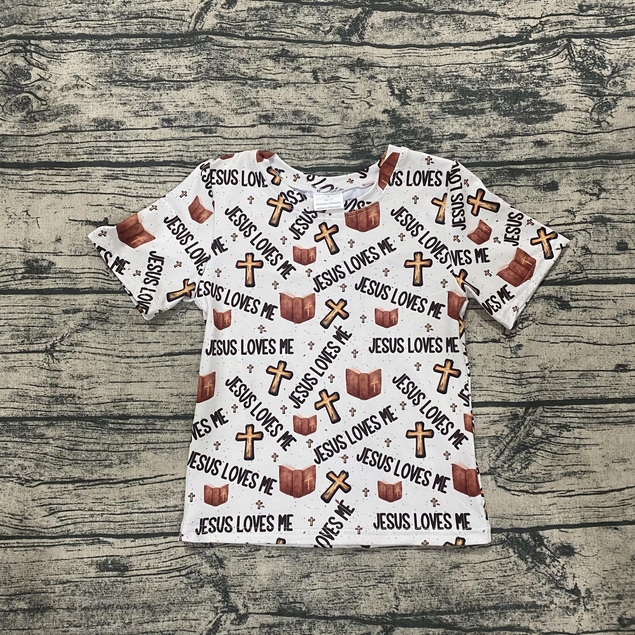 Jesus loves me Short Sleeve T shirt