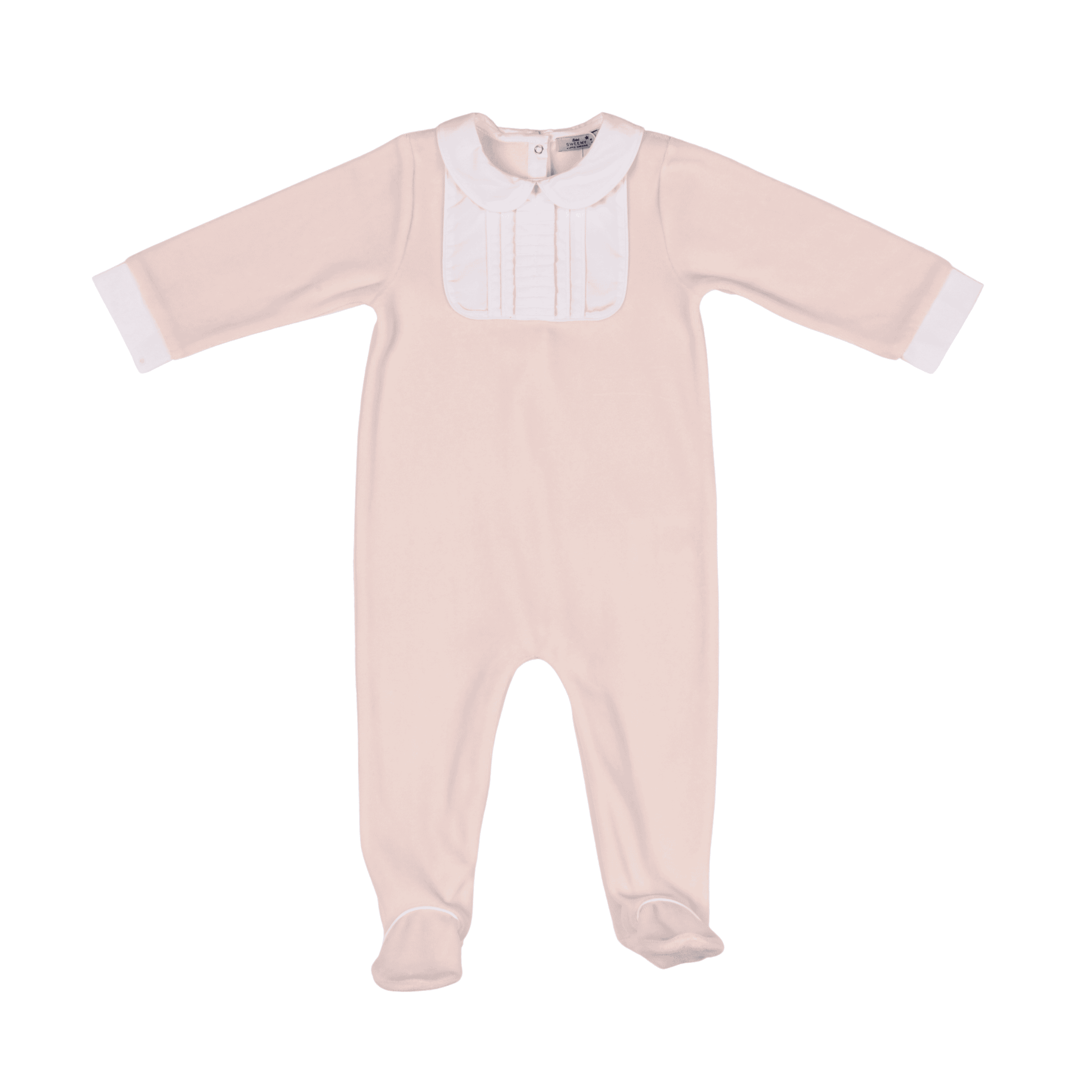 BELLA | Girls Pink Velour All-in-One