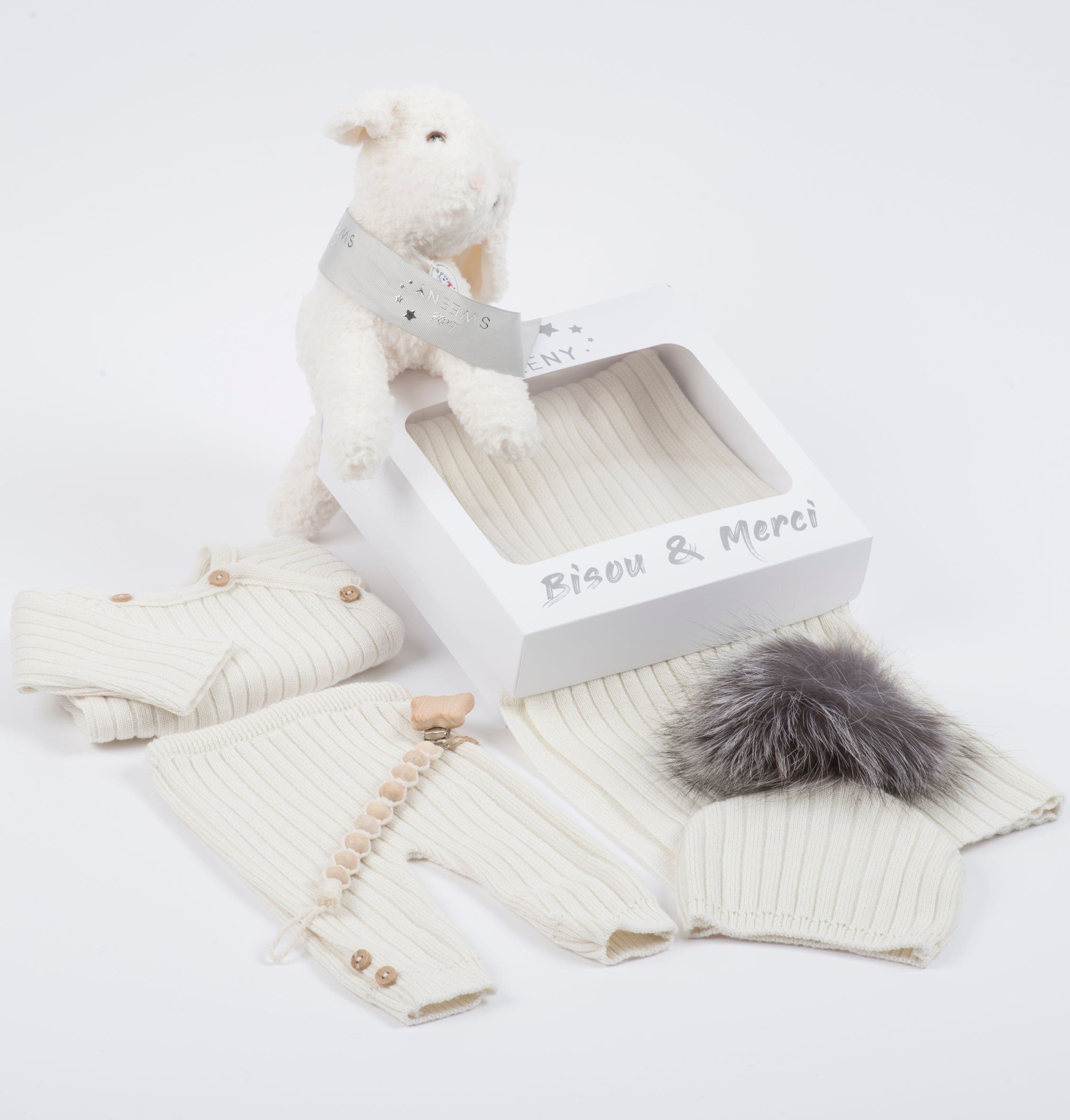 MAILLE LOVE | Baby Cream Knit Gift Set (5)