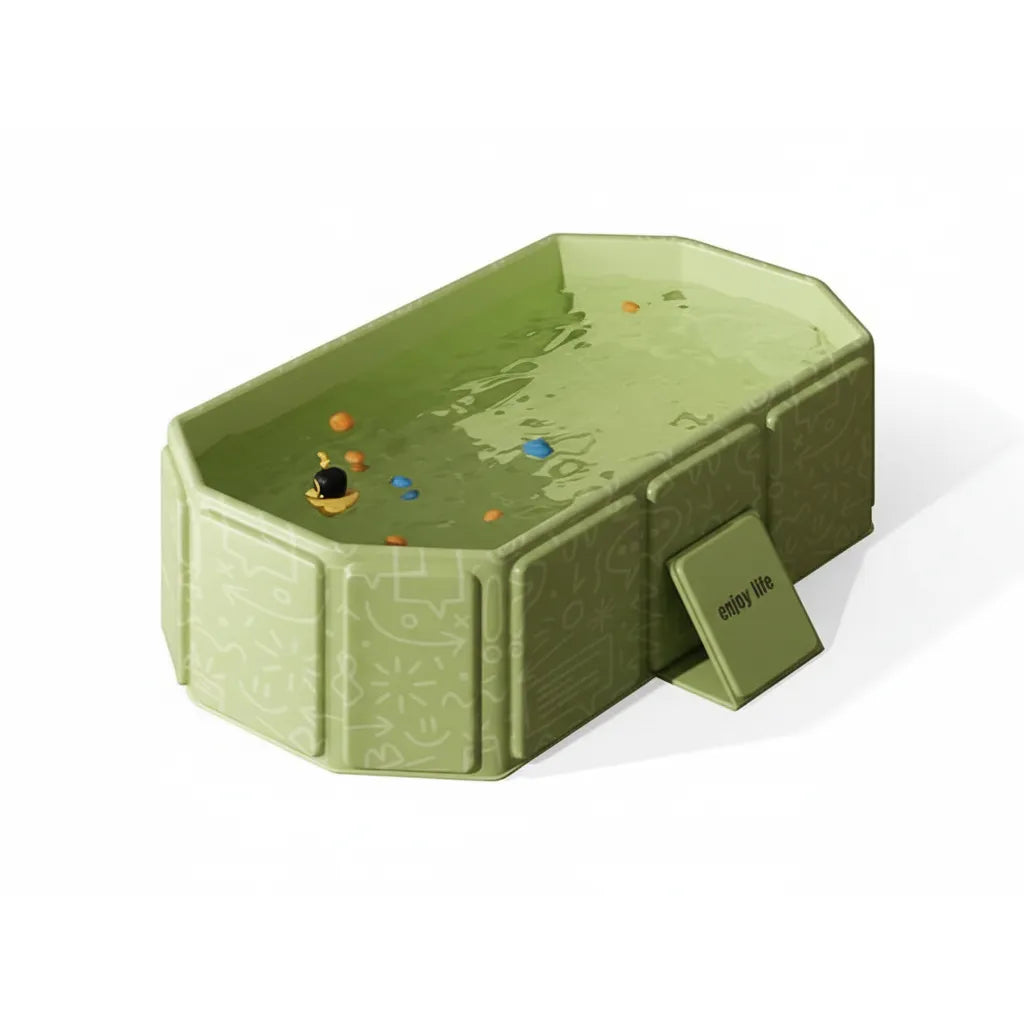 Baby Foldable Kids Bathtub for Infants to Toddler with Non-Slip