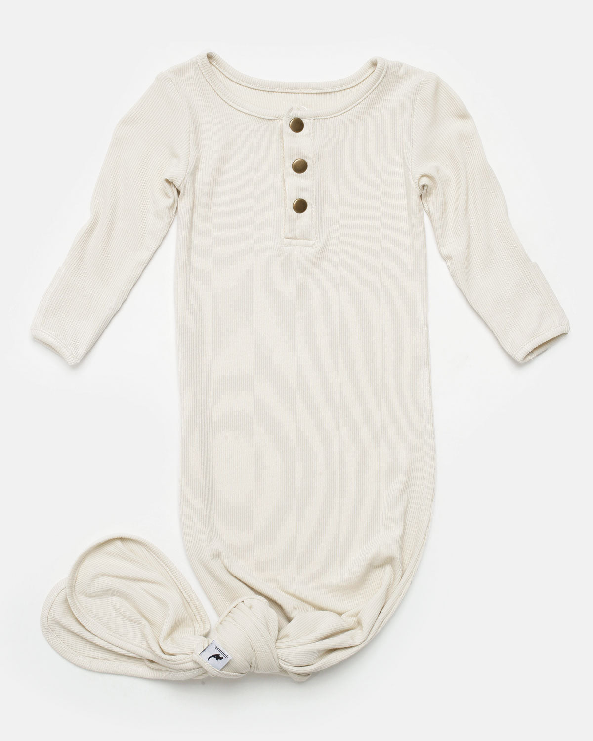 oatmeal ribbed knotted sleeper