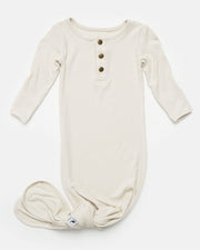 oatmeal ribbed knotted sleeper