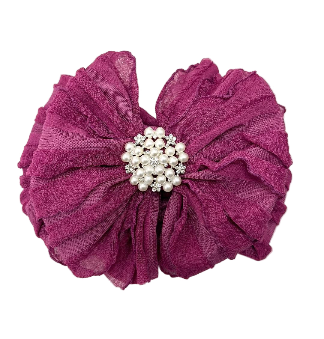 Pearl Ruffled Headband