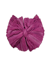 Ruffled Headband- Berry