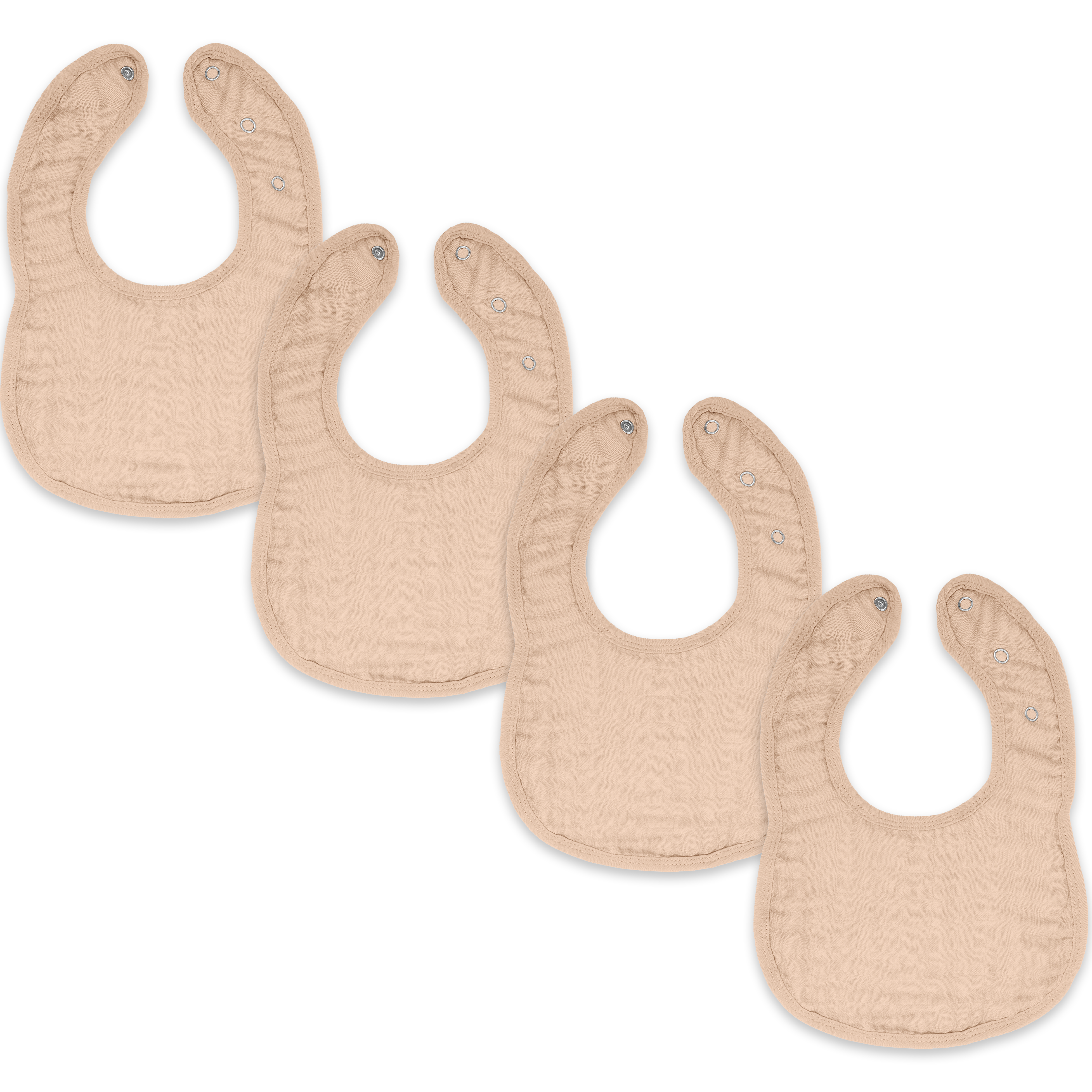 Muslin Bibs in Blush