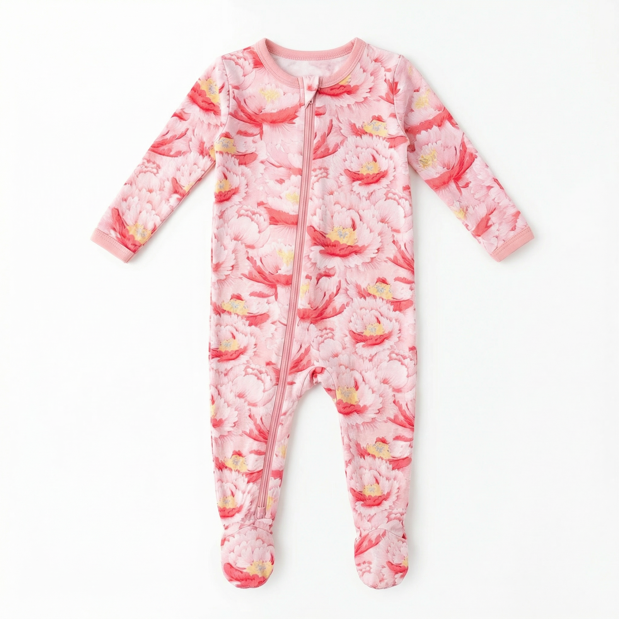Blush Dreams Floral Footie