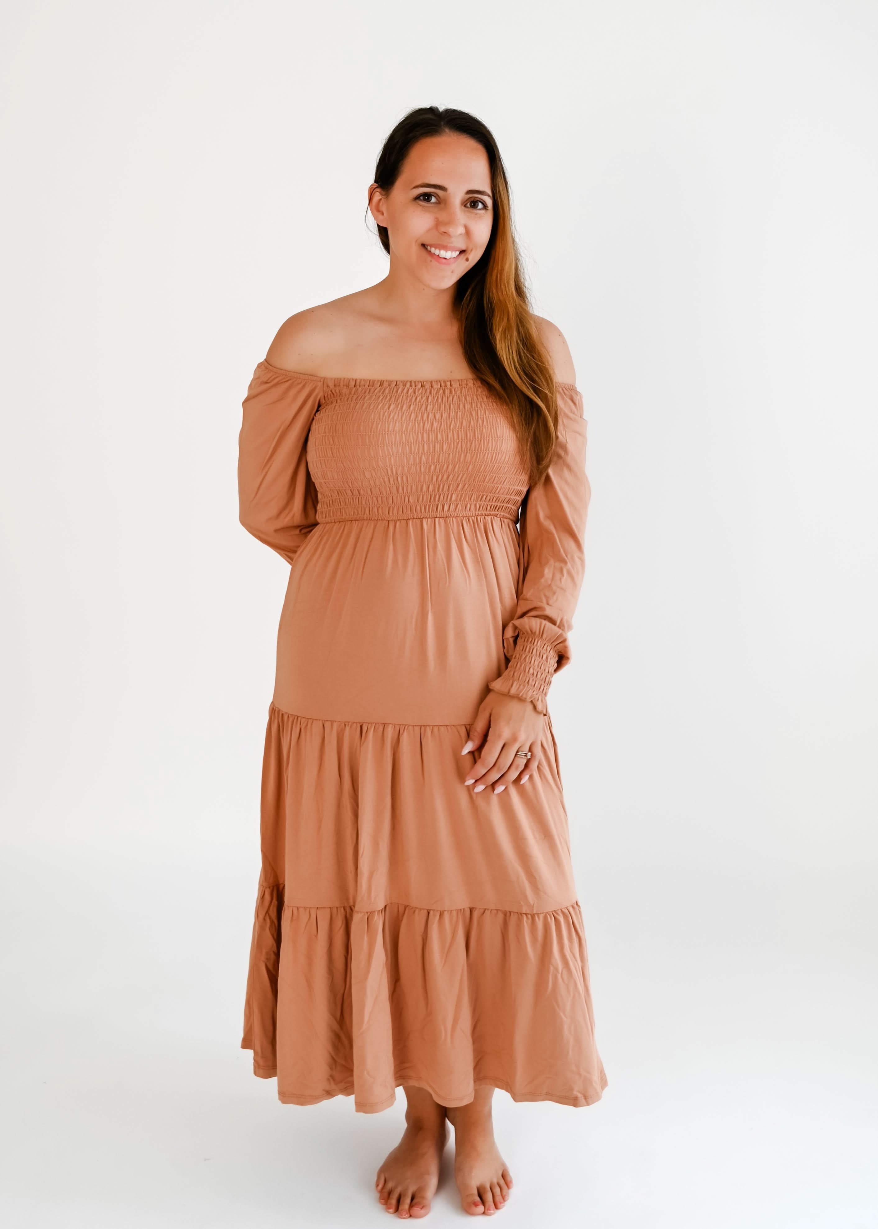 Beech | Adult Long Sleeve Smocked Dress
