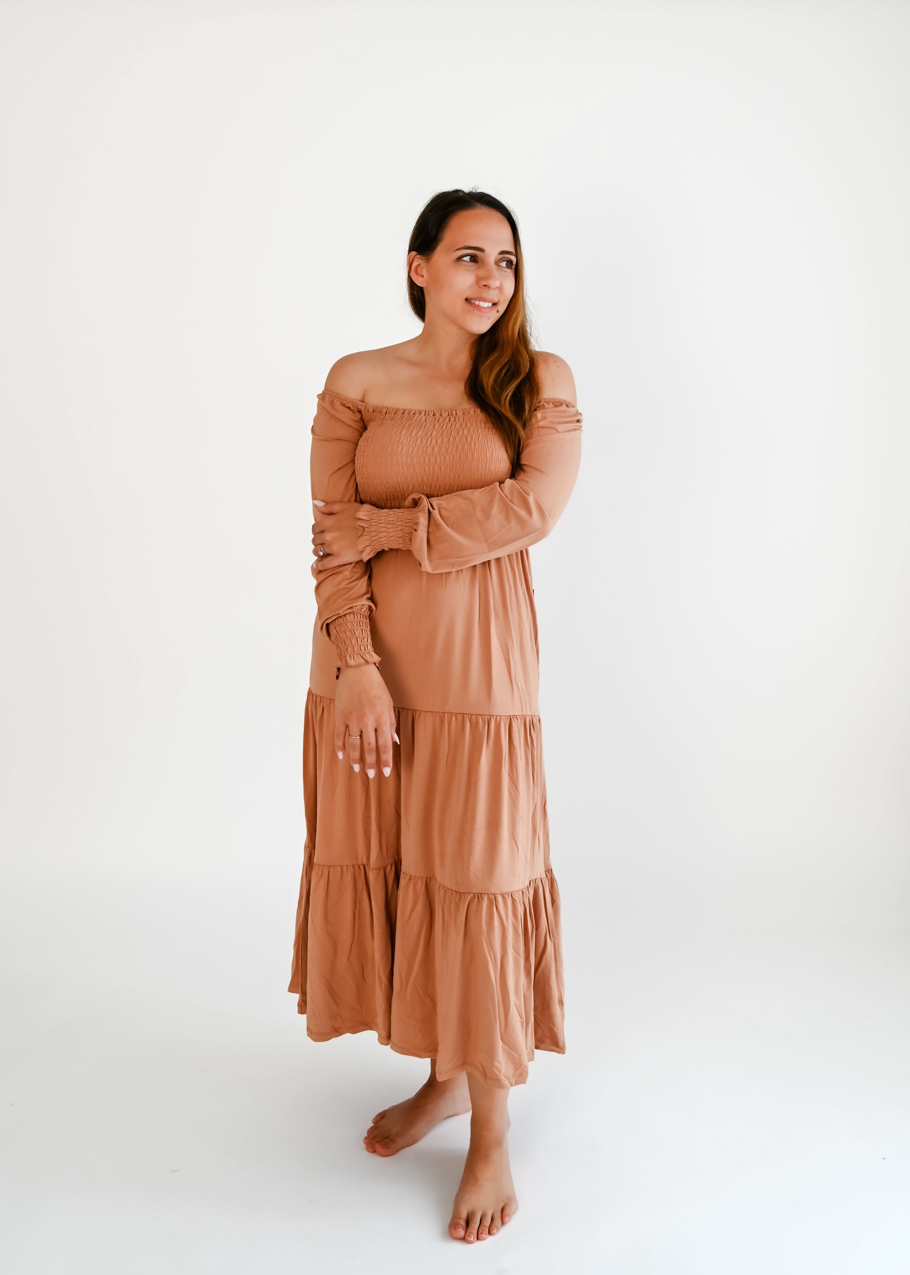 Beech | Adult Long Sleeve Smocked Dress