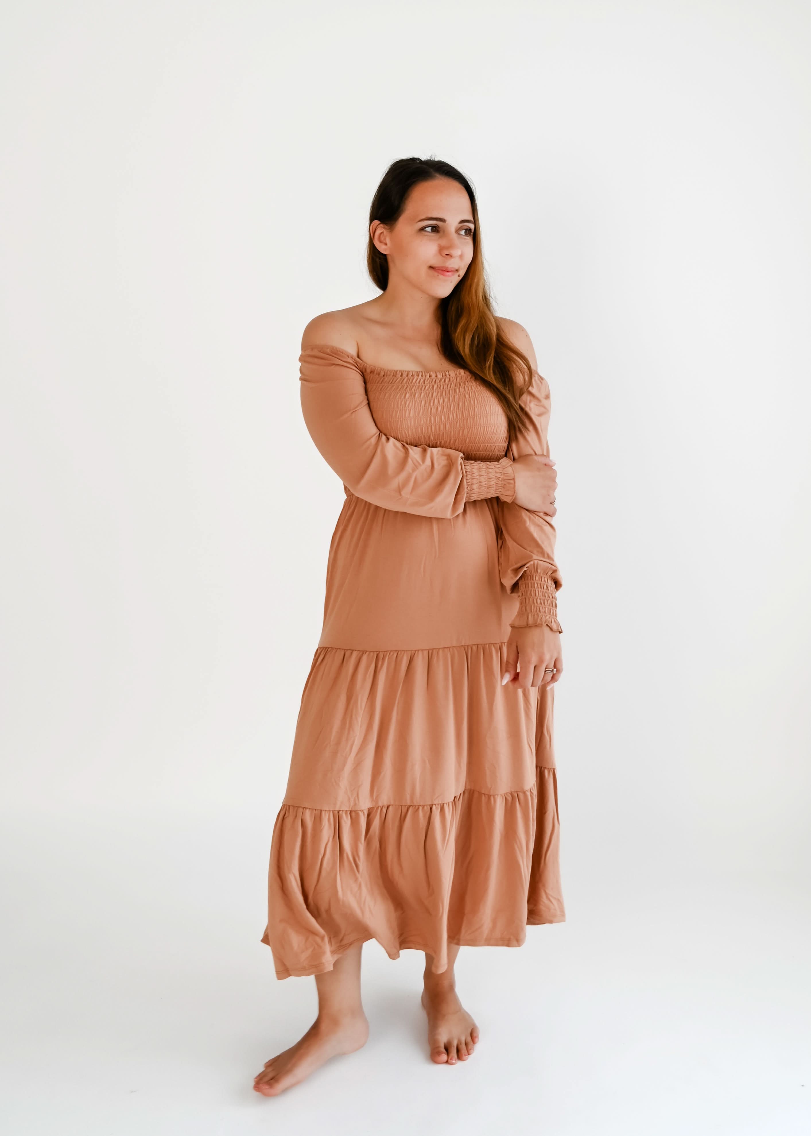 Beech | Adult Long Sleeve Smocked Dress