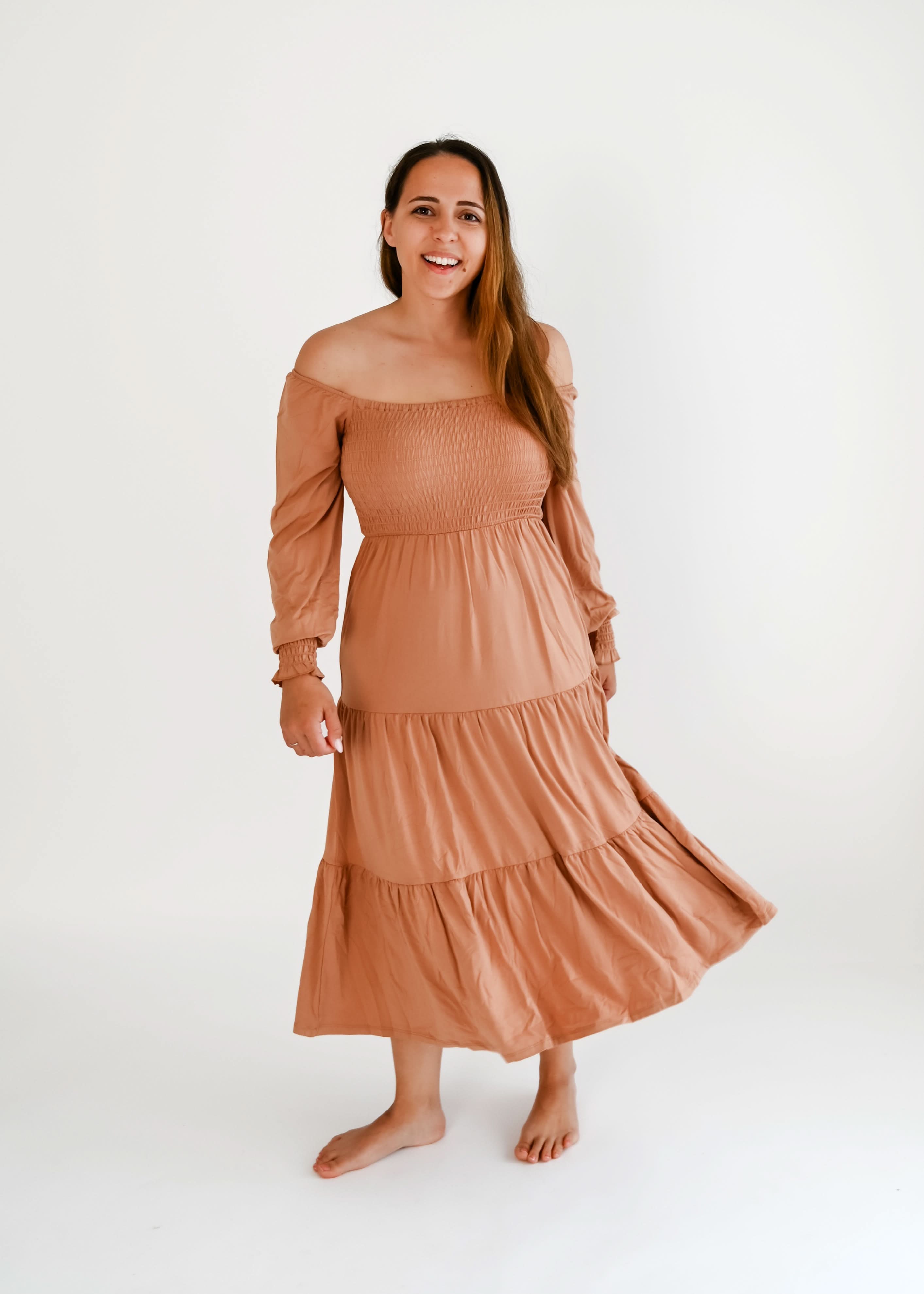 Beech | Adult Long Sleeve Smocked Dress
