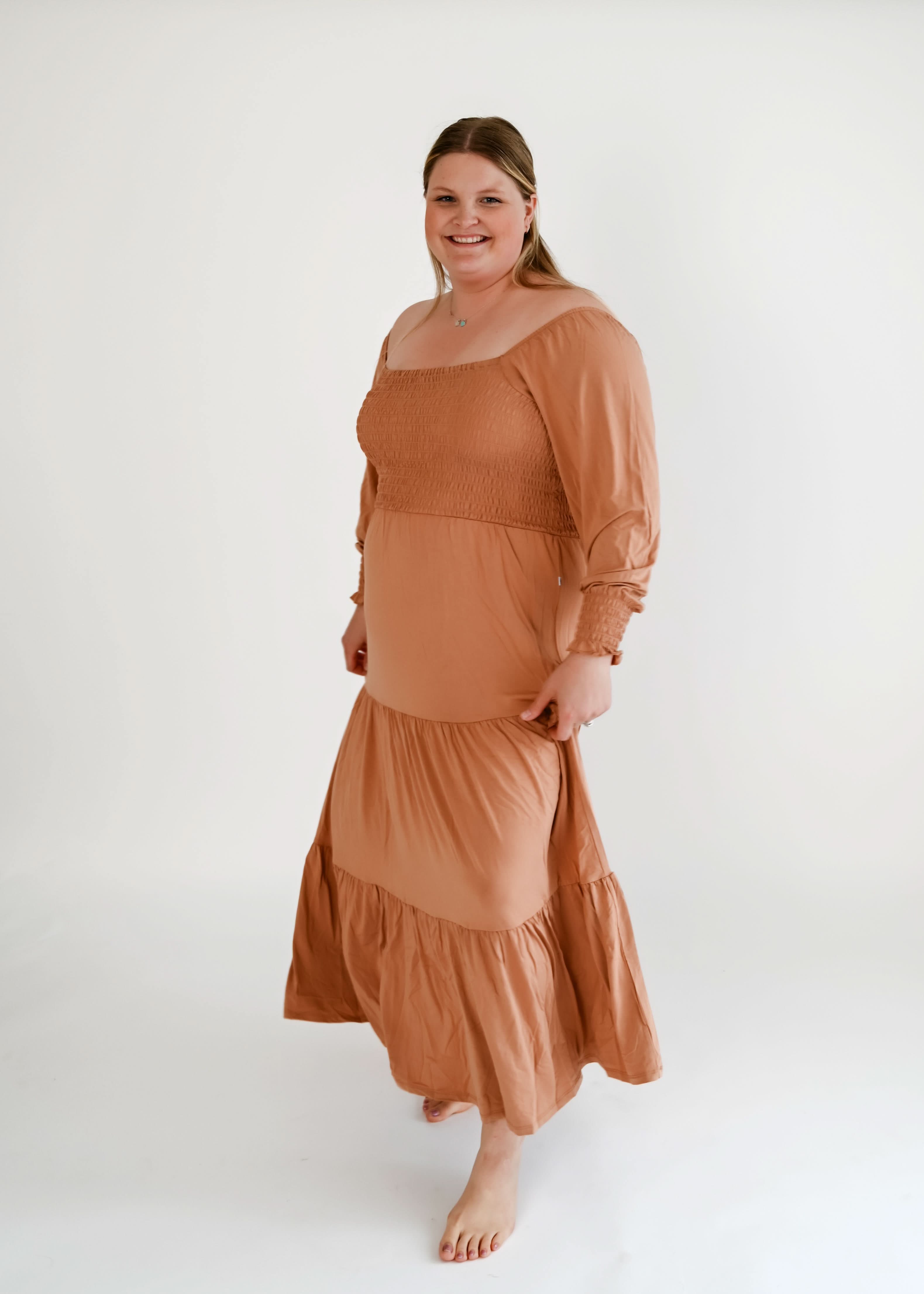 Beech | Adult Long Sleeve Smocked Dress