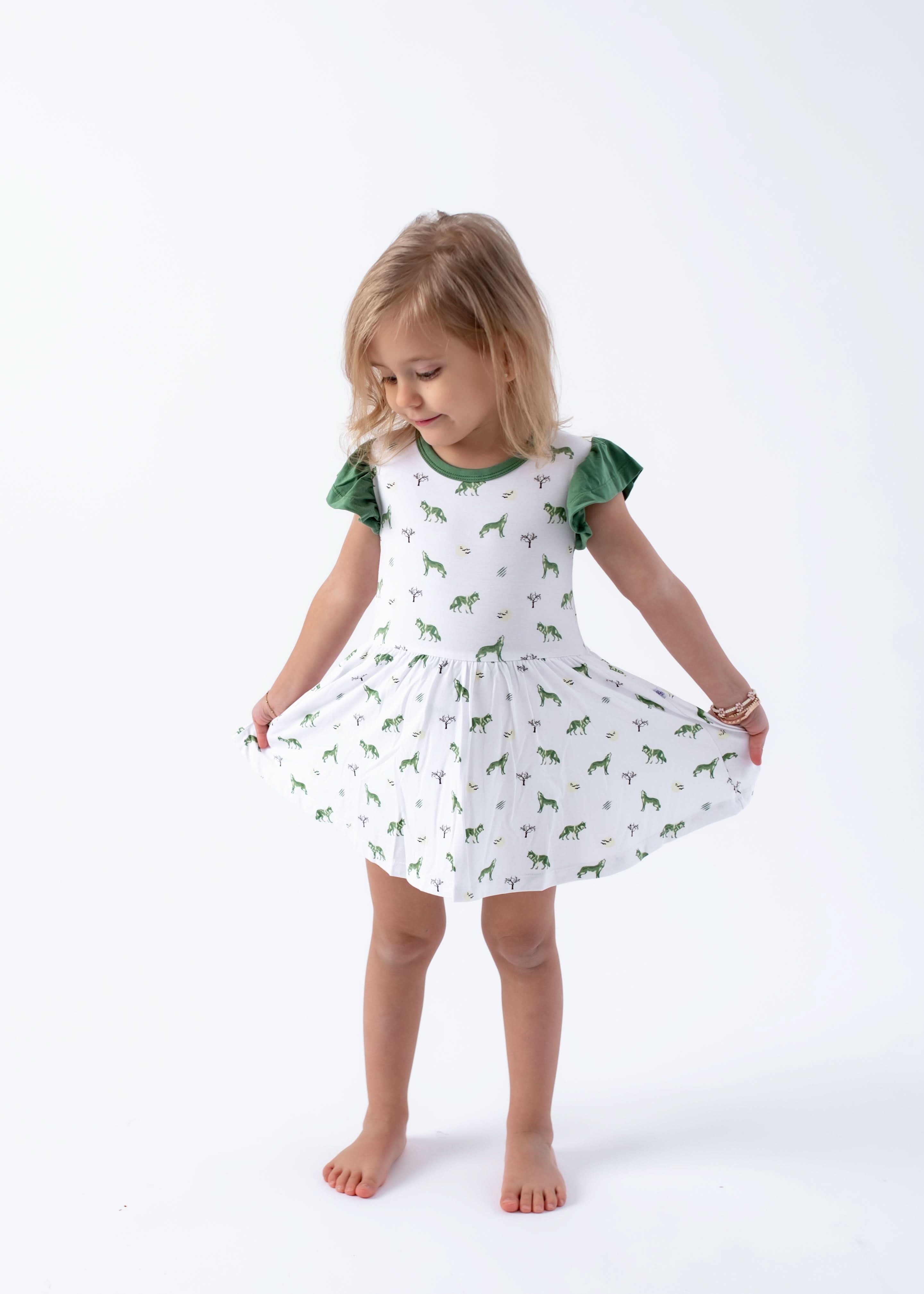 Wolf | Flutter Bodysuit Dress
