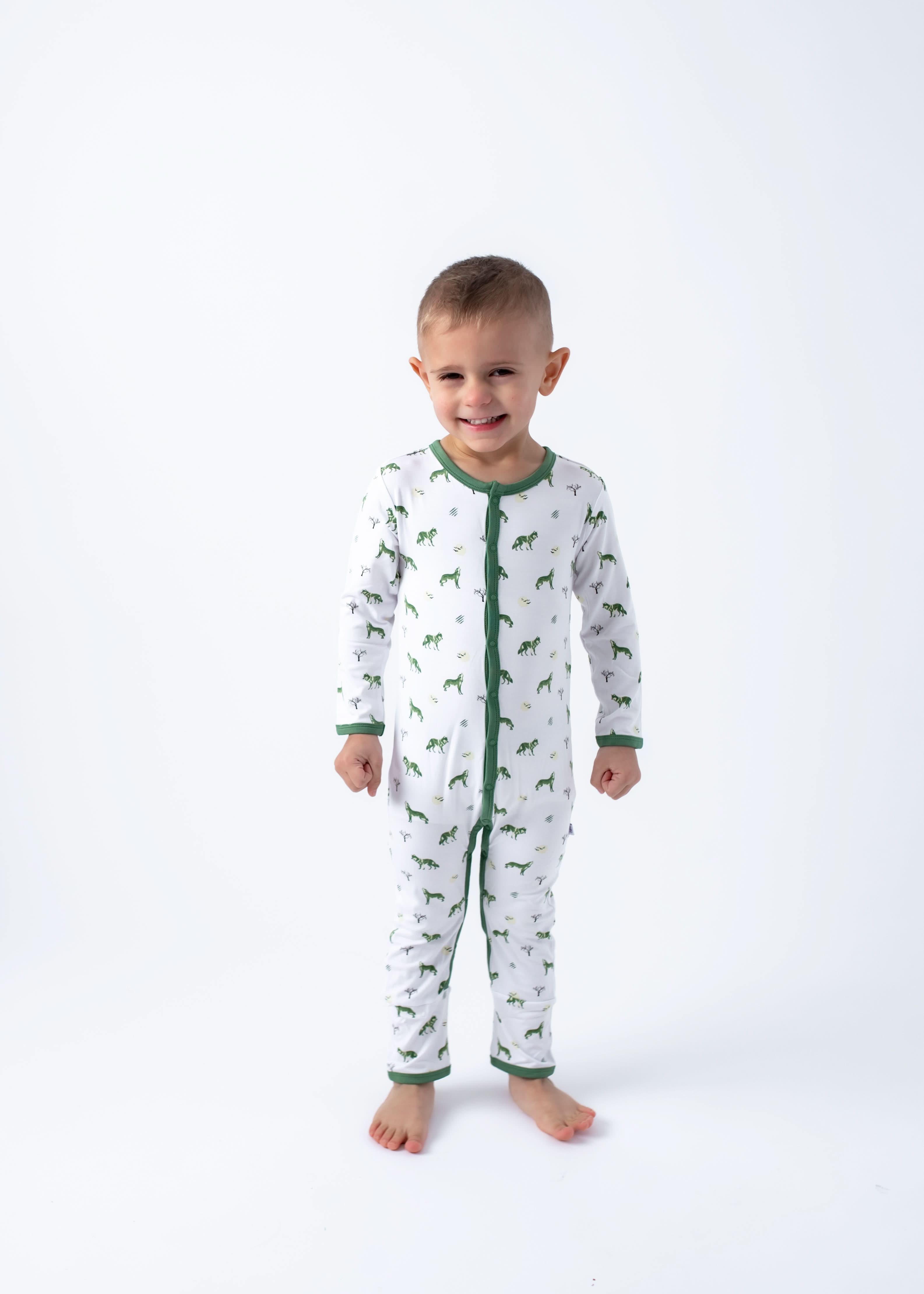 Wolf | Snap Romper