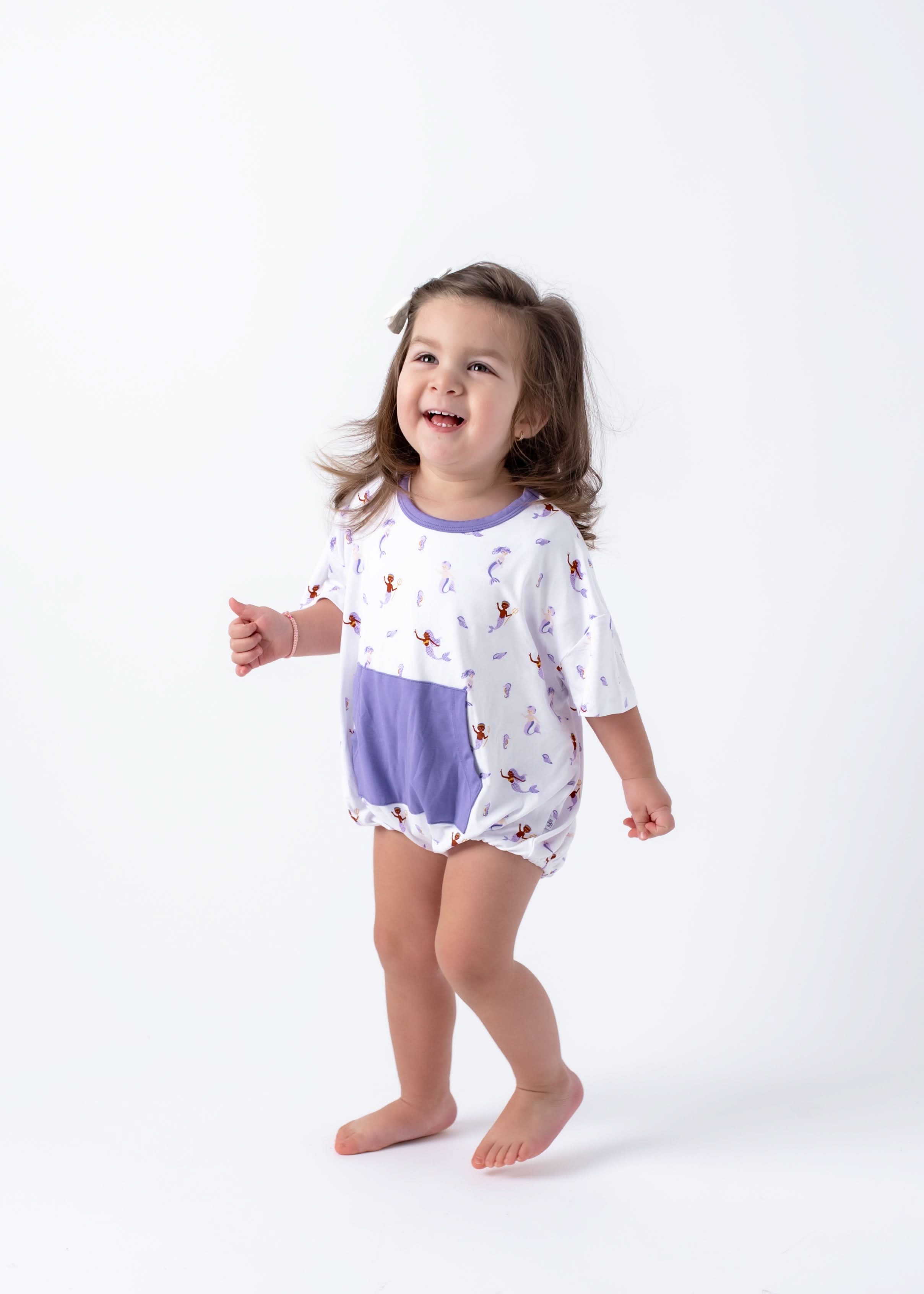 Mermaid | Short Sleeve Bubble Romper