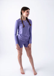 Aster | Children's Long Sleeve Biker Short Set