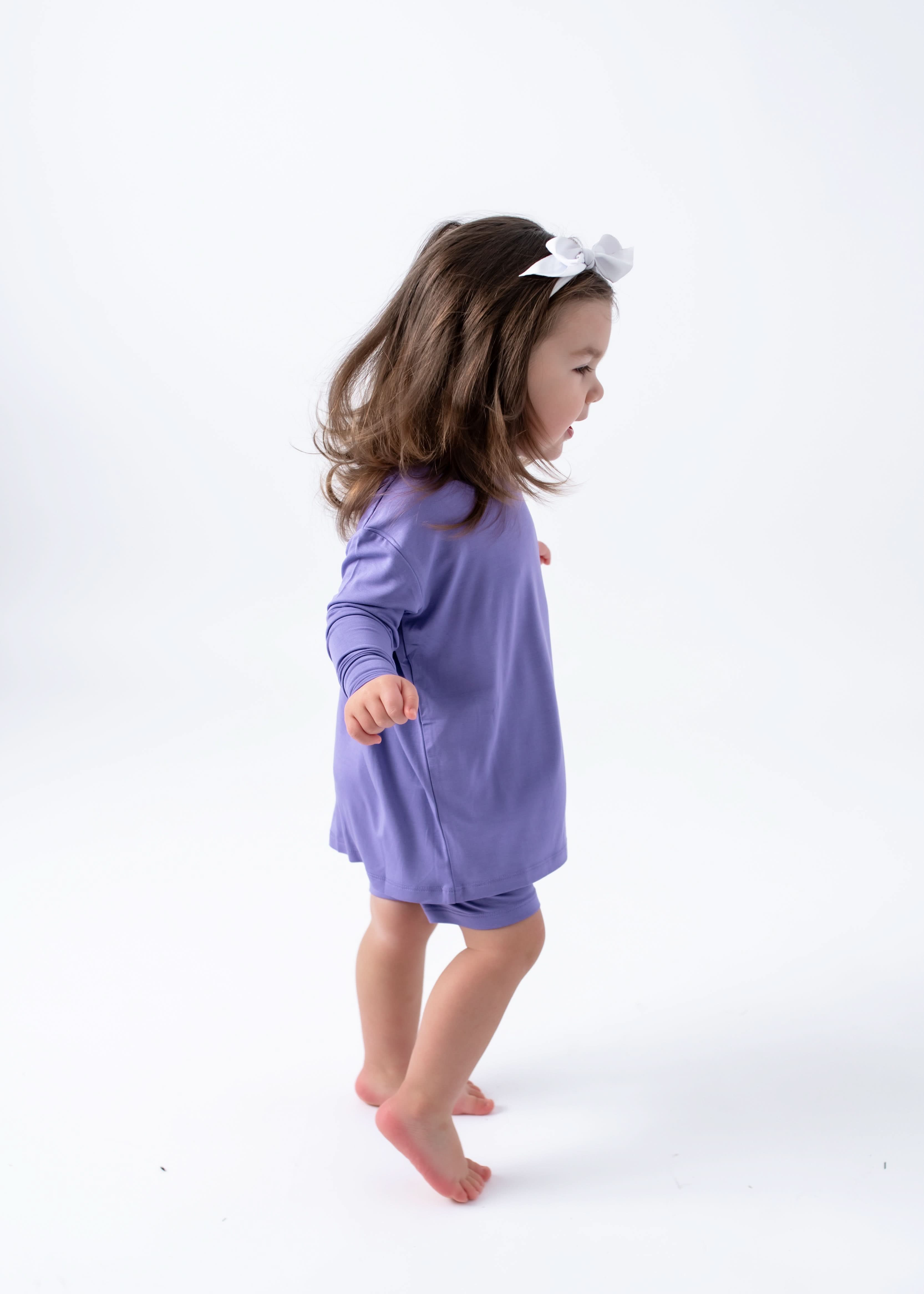 Aster | Children's Long Sleeve Biker Short Set