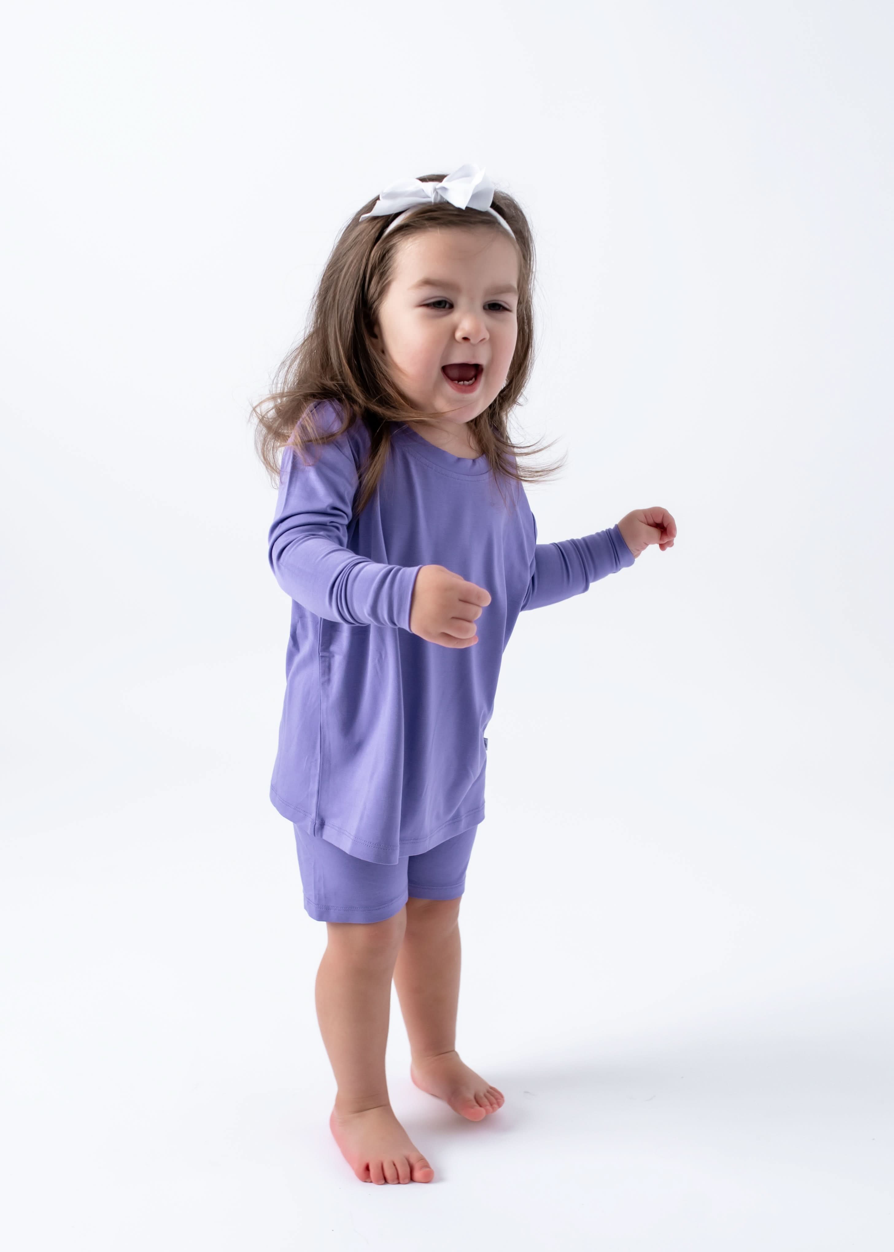Aster | Children's Long Sleeve Biker Short Set
