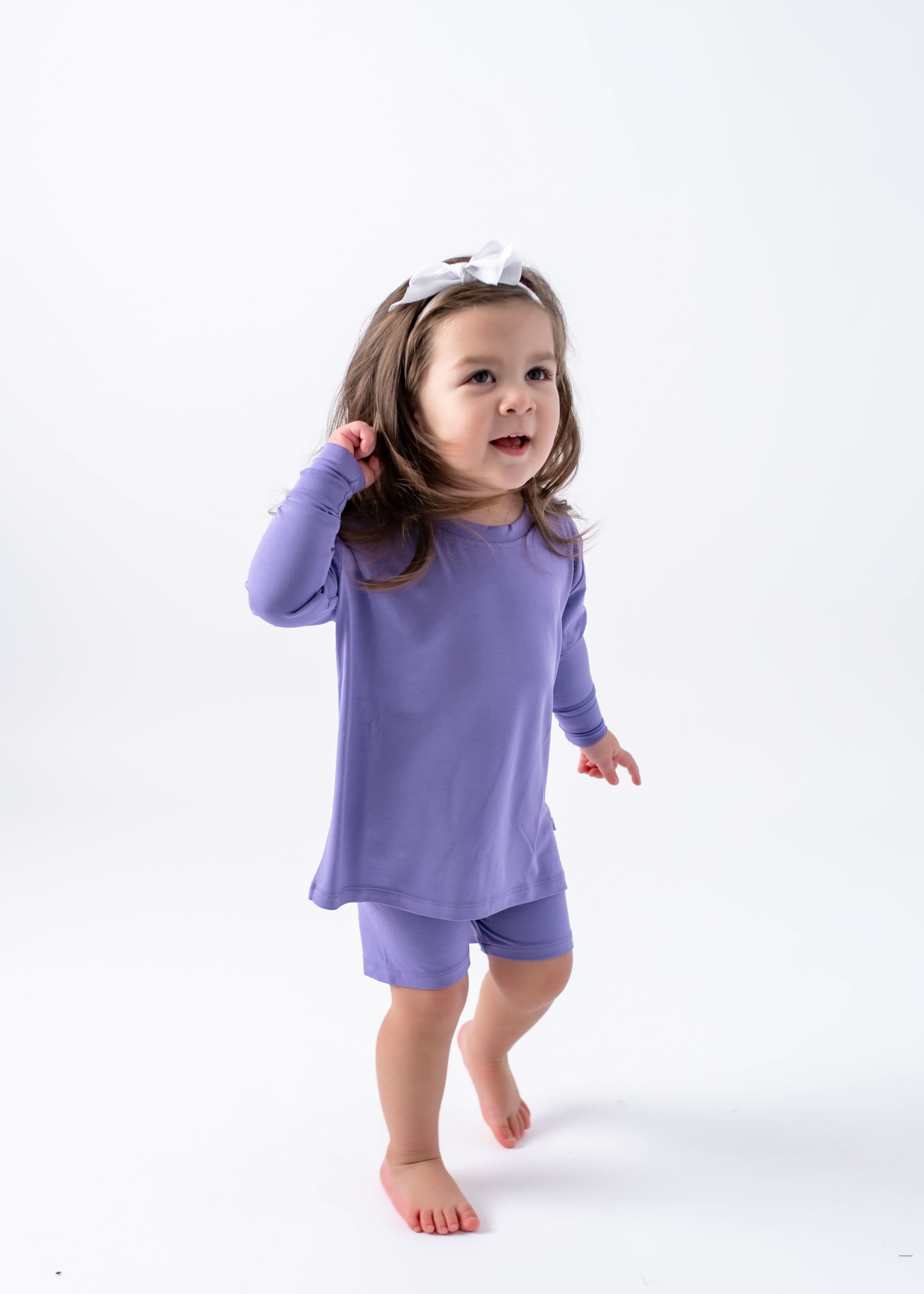 Aster | Children's Long Sleeve Biker Short Set