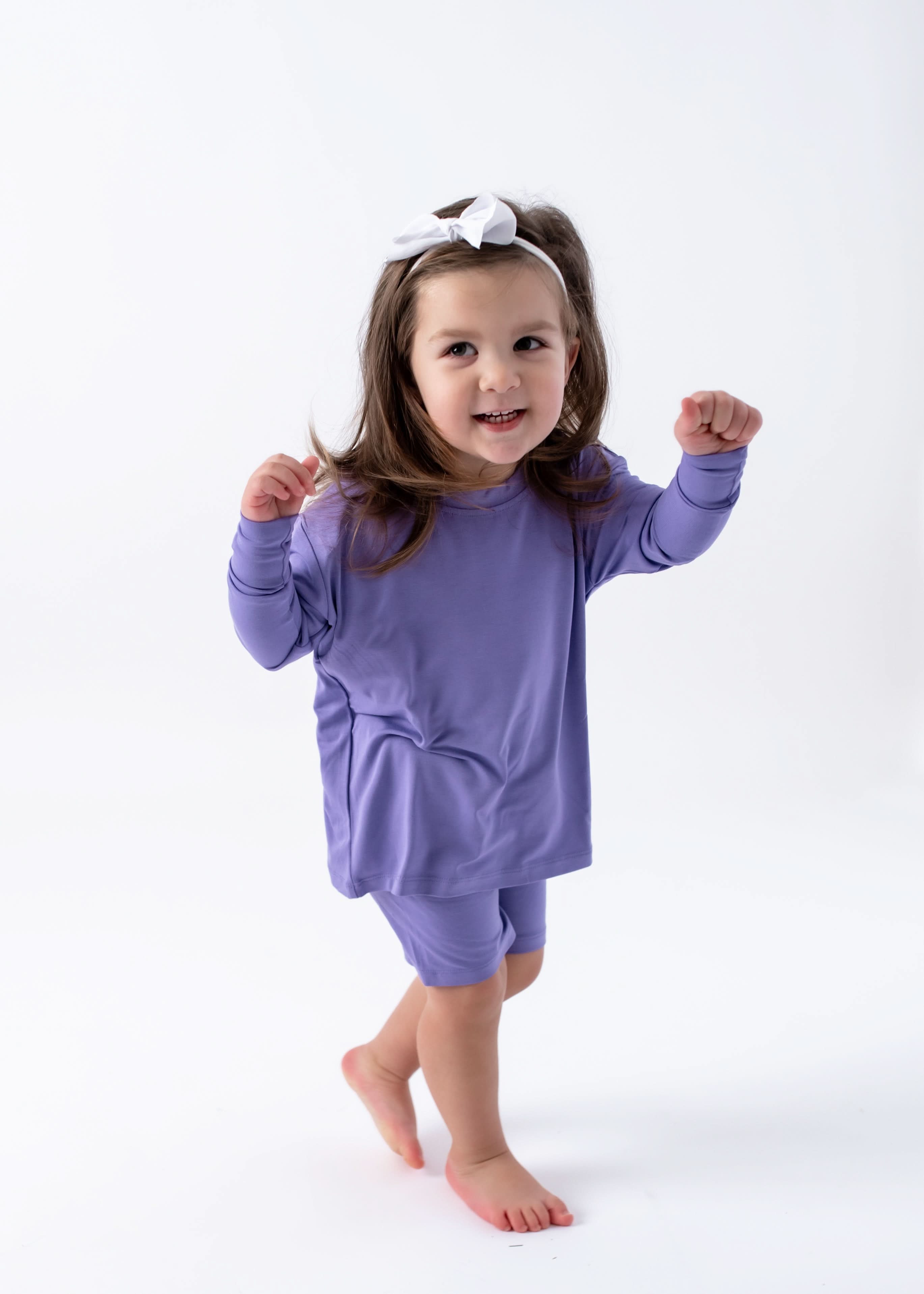Aster | Children's Long Sleeve Biker Short Set