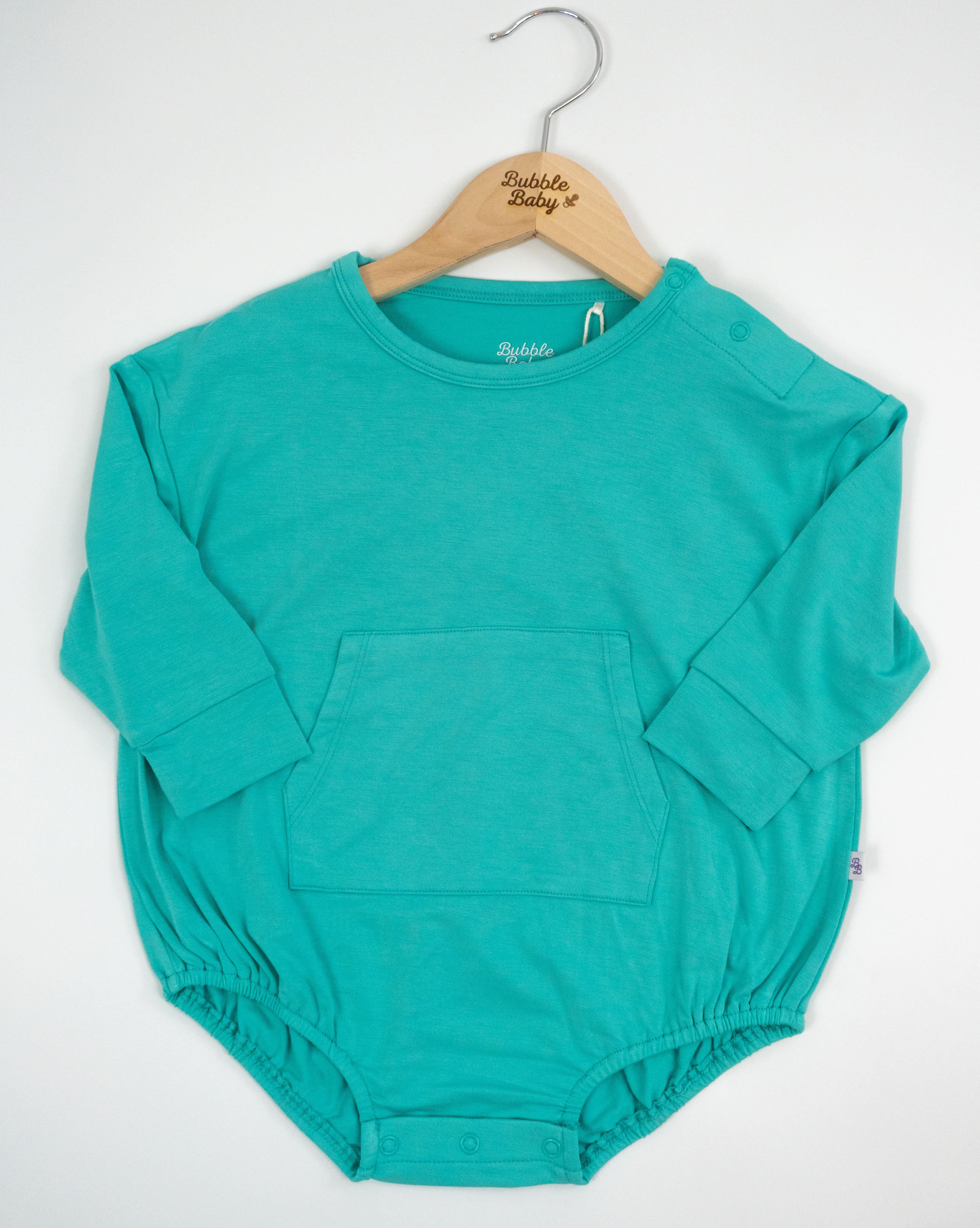 Turquoise | Long Sleeve Bubble Romper