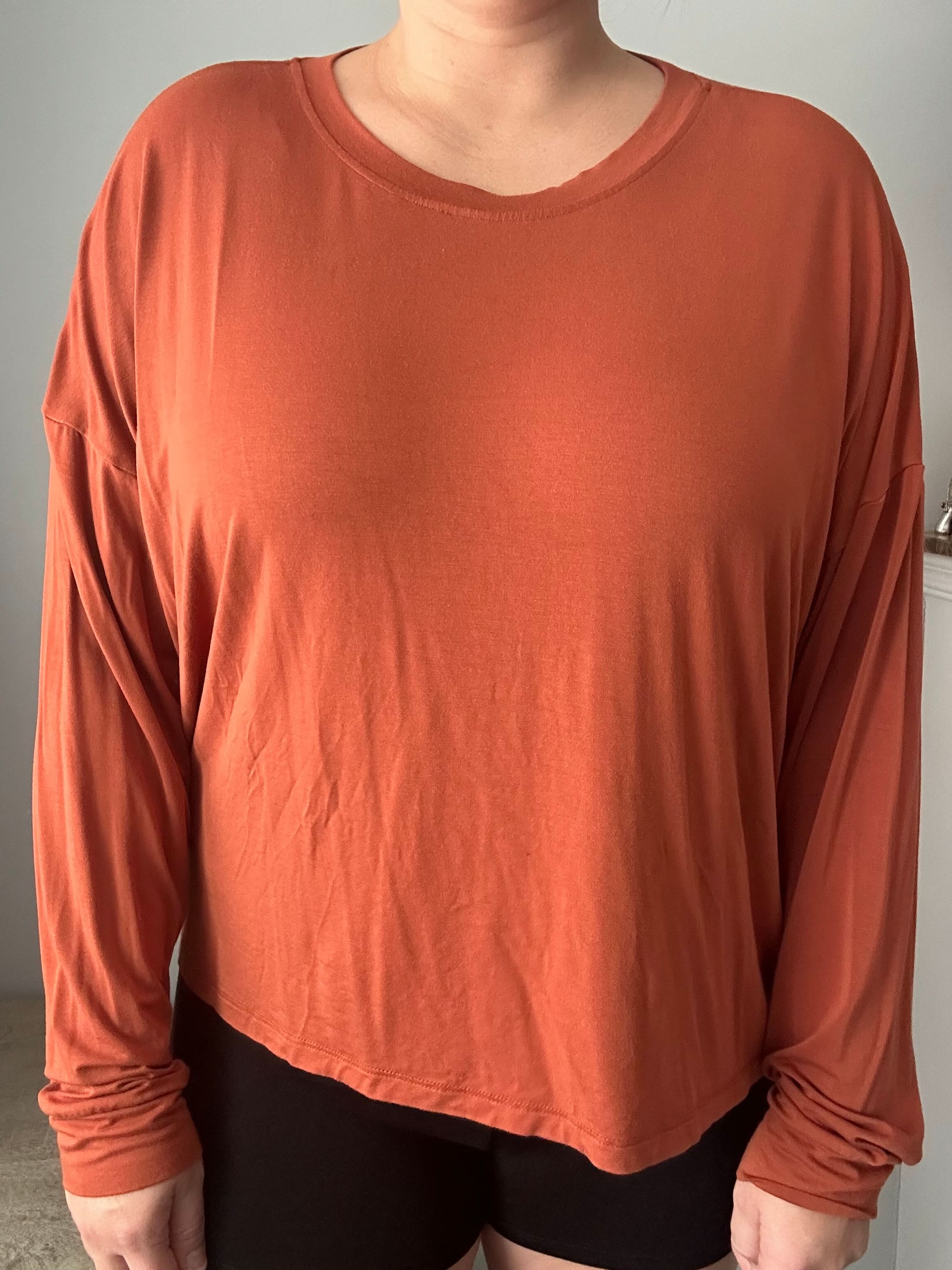 Pecan | Adult Long Sleeve Lounge Top