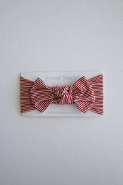 Bamboo Head Wrap | Peppermint Stripe Ribbed