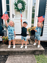 Denim Tie Dye Ribbed Bummies
