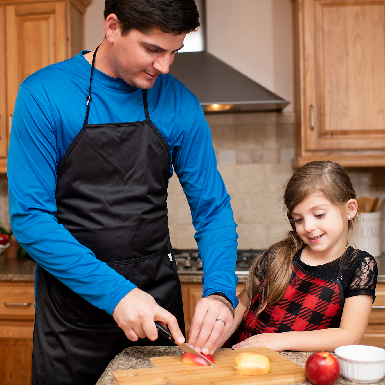Red Buffalo Plaid Apron - fits sizes youth small through adult 2XL SALE
