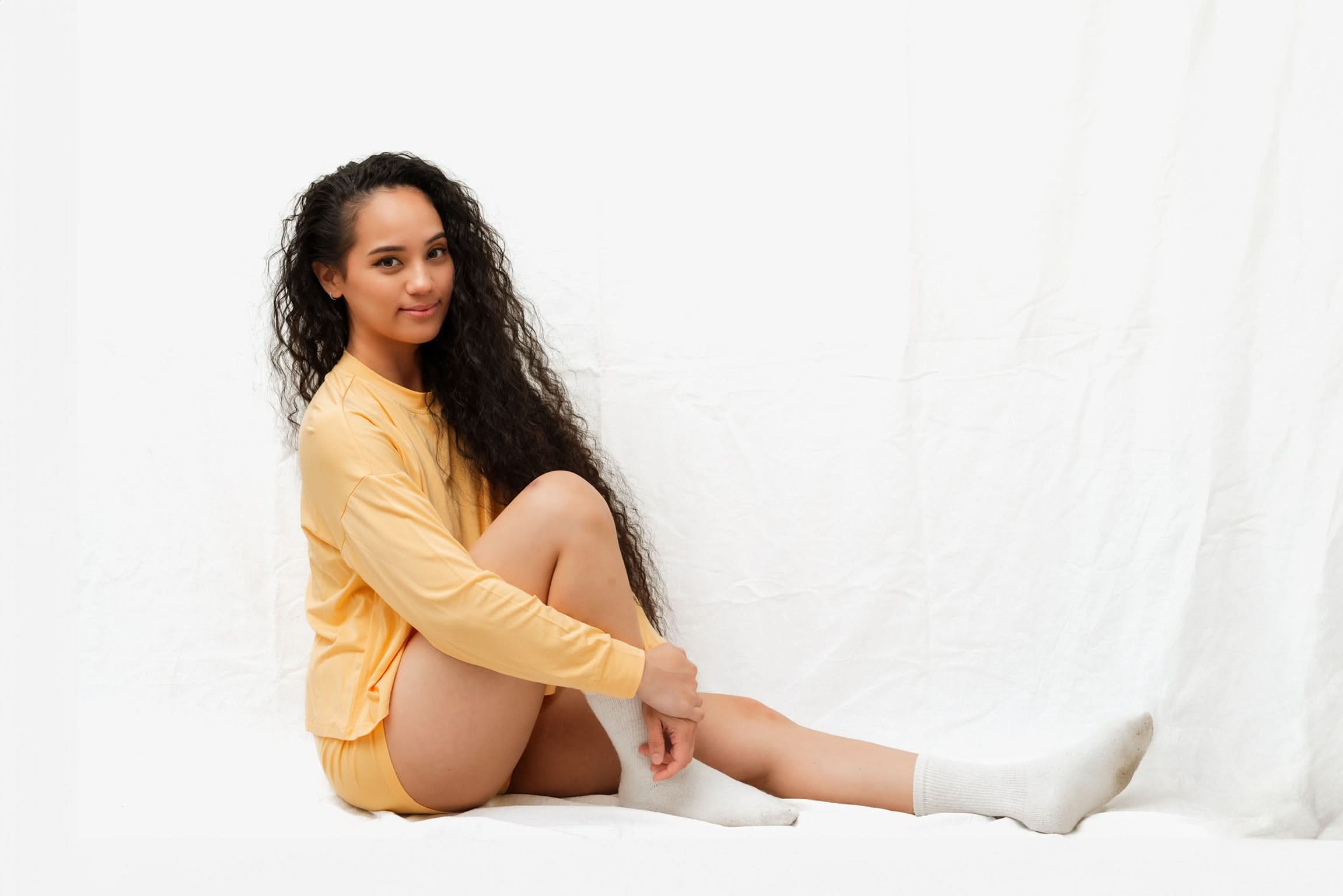 Papaya | Adult Long Sleeve Lounge Top