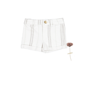 The Denim Short - Mist Stripe