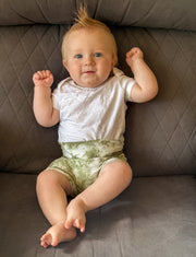 Olive Green Tie Dye Ribbed Bummies