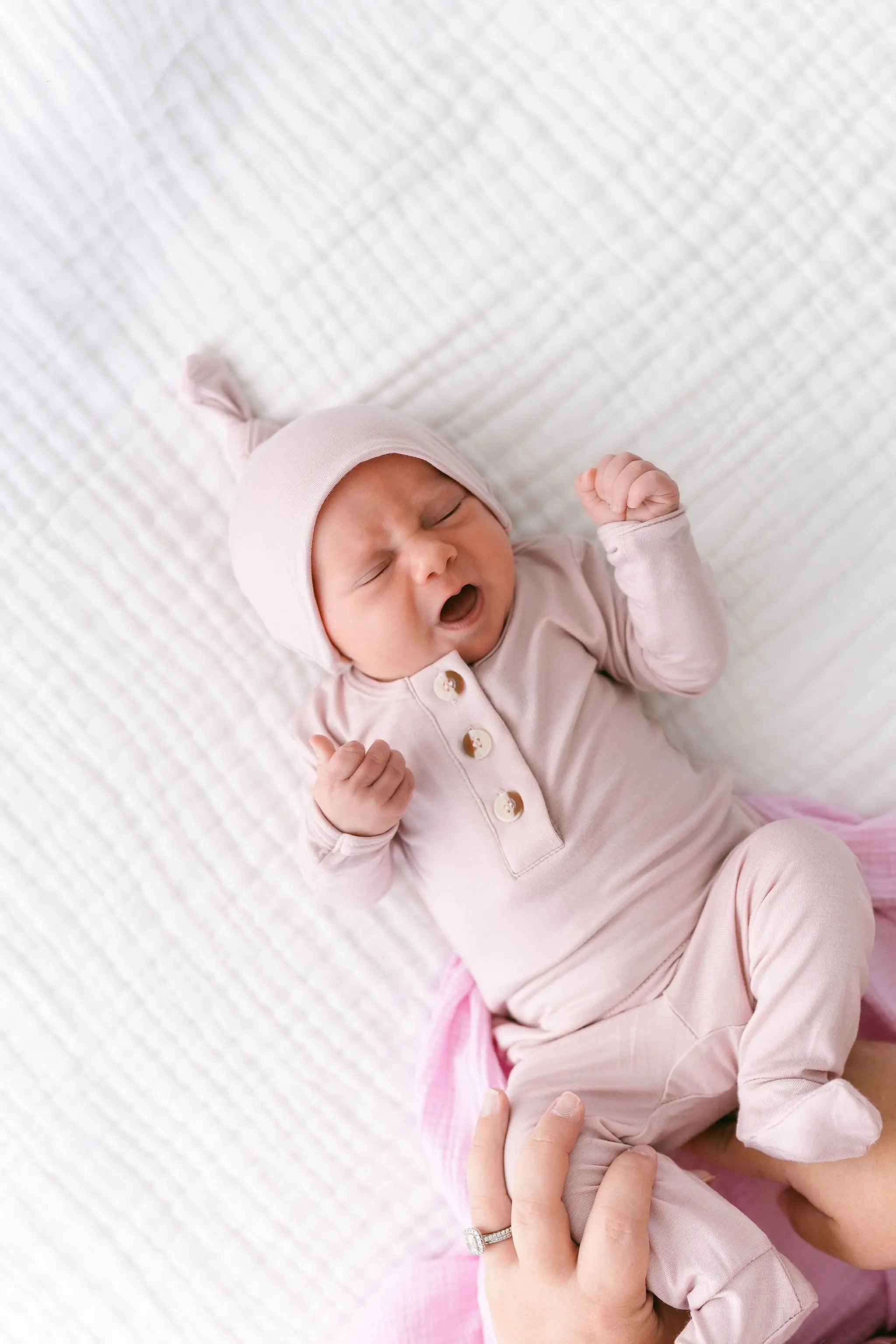 Top and Bottom Baby Outfit for Girls (Newborn - 12 months) - Dusty Rose