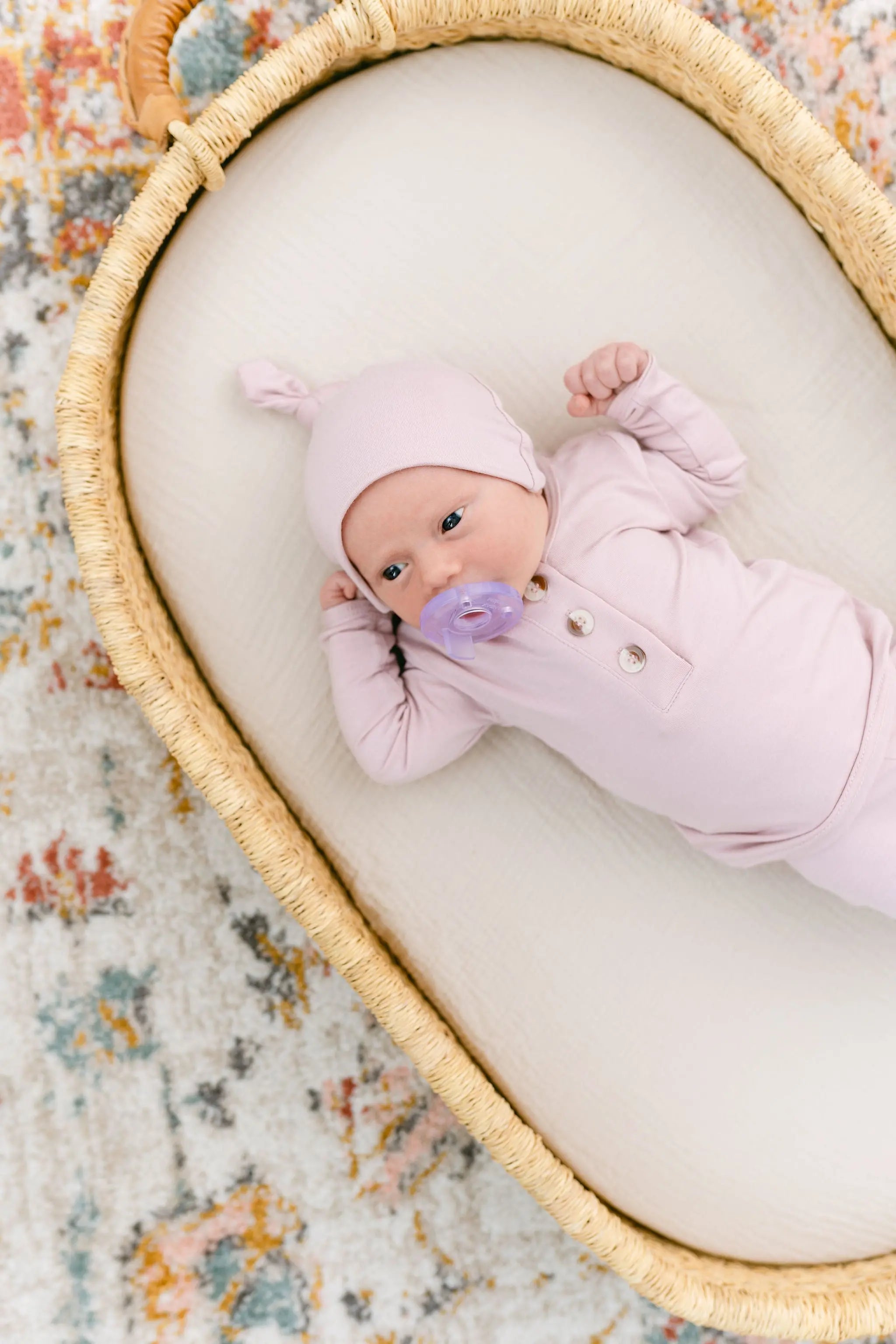 Top and Bottom Baby Outfit for Girls (Newborn - 12 months) - Dusty Rose