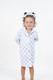 CLOUDY CHECKERS GIRL'S DREAM GOWN