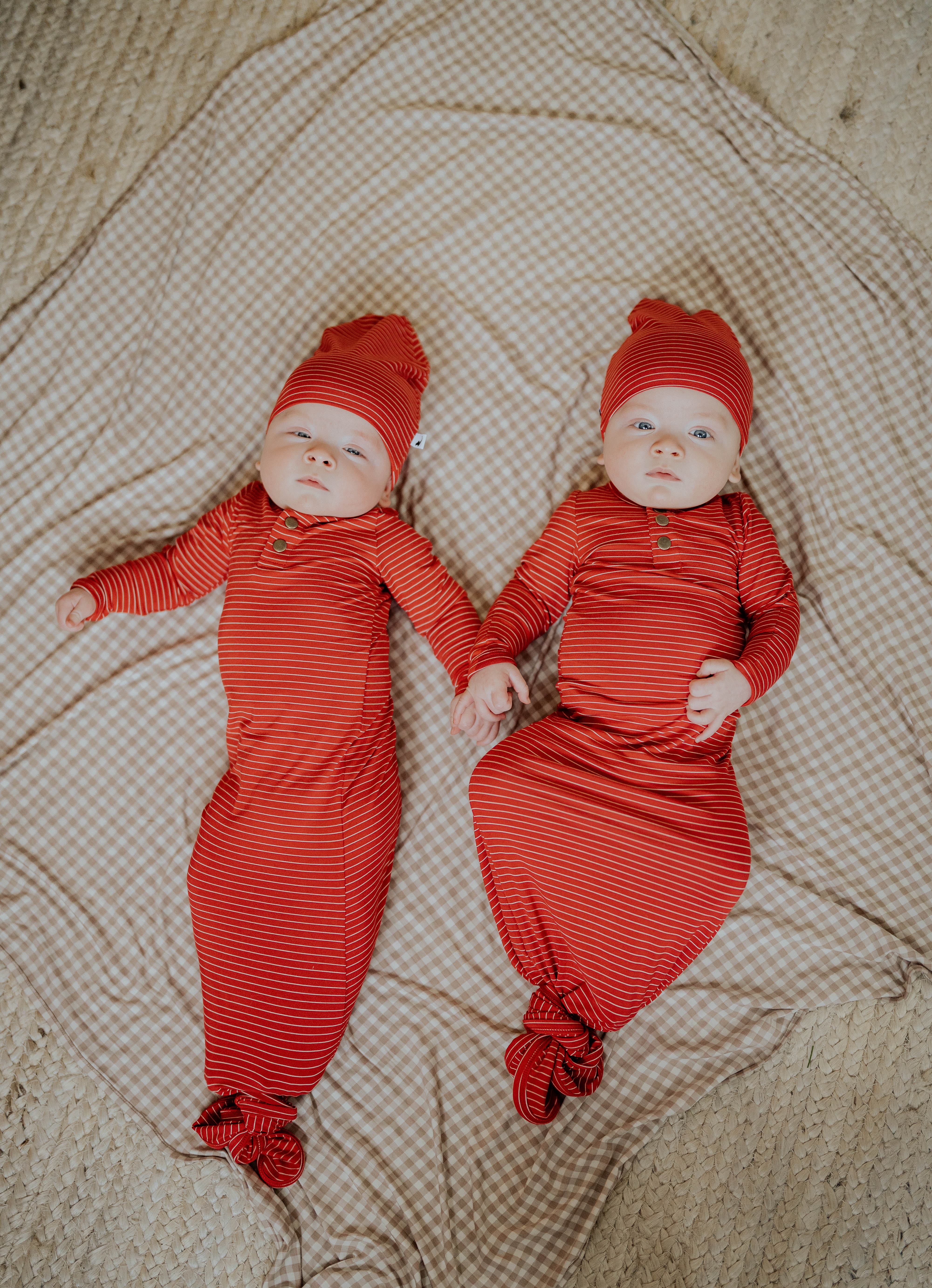 Red Stripe Knotted Sleeper
