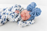 Ruffled Headband- Denim