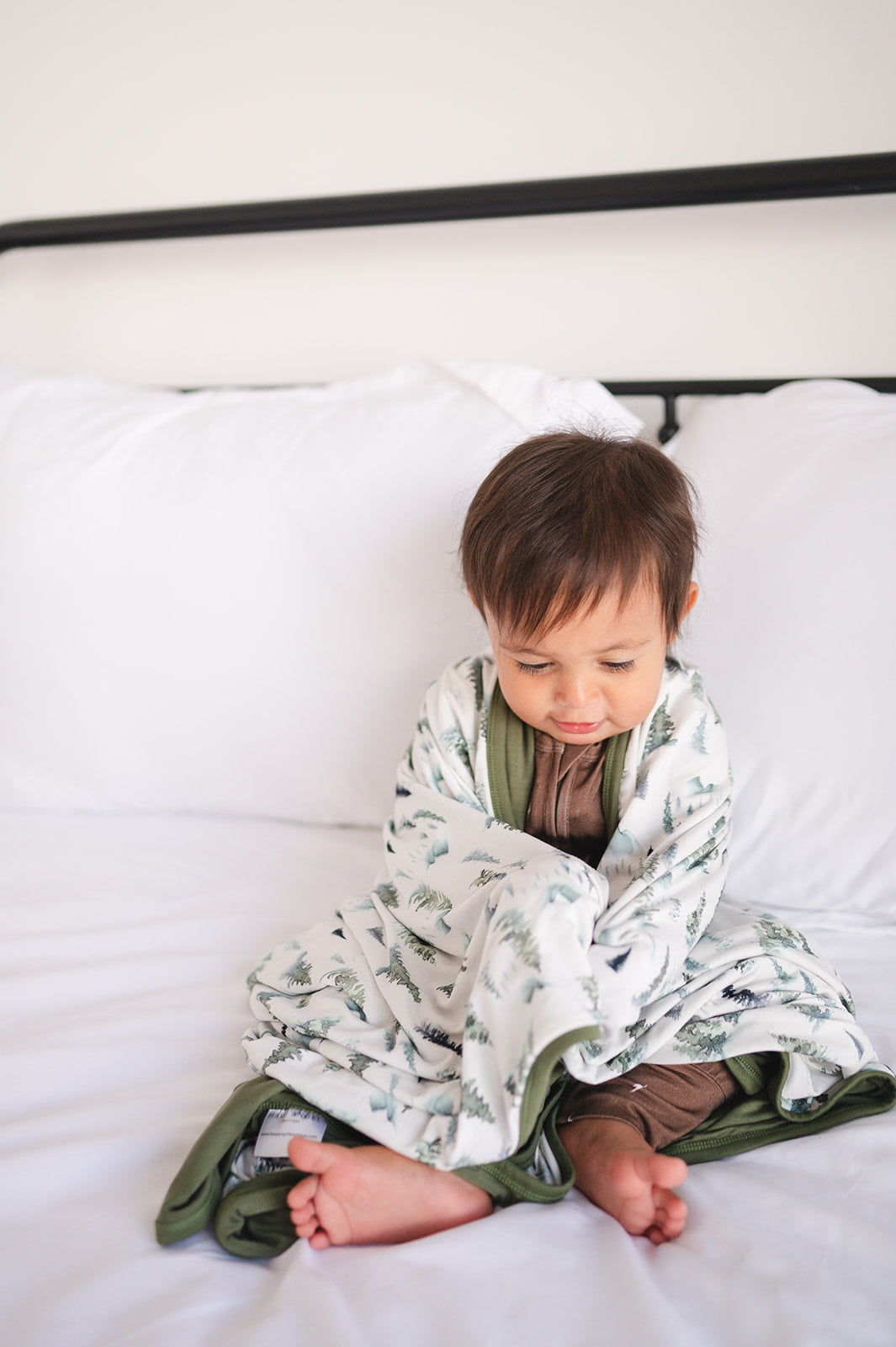 Green Forest Bamboo Reversible Blanket