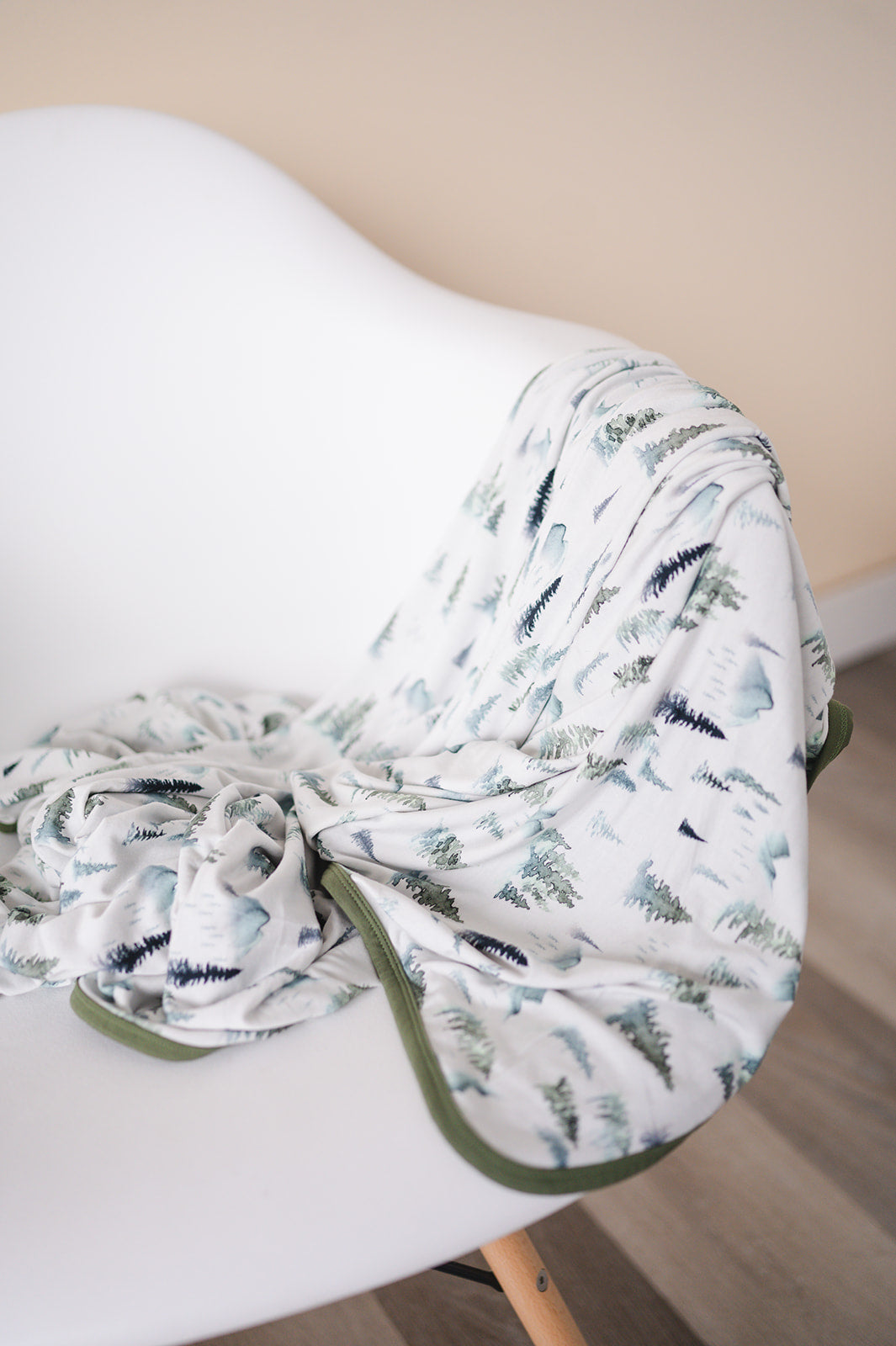 Green Forest Bamboo Reversible Blanket