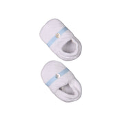ANDREA | Boys Blue & White Quilted Cotton Booties