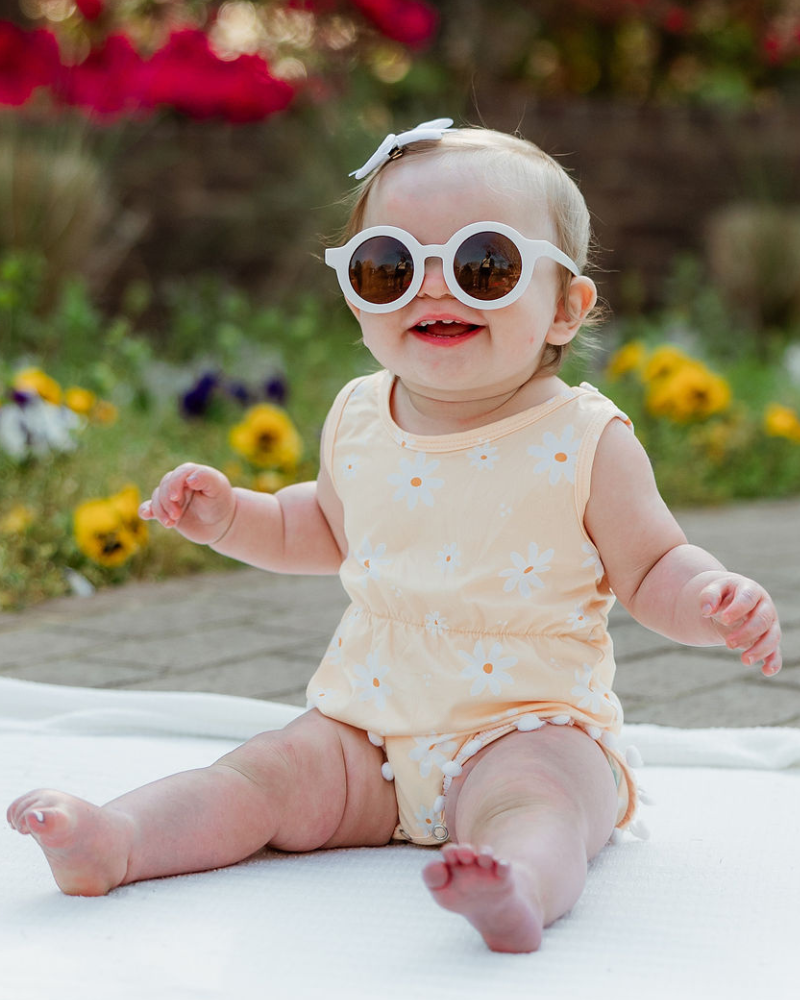 Dillon Pom Pom Romper - Buttercup Daisy