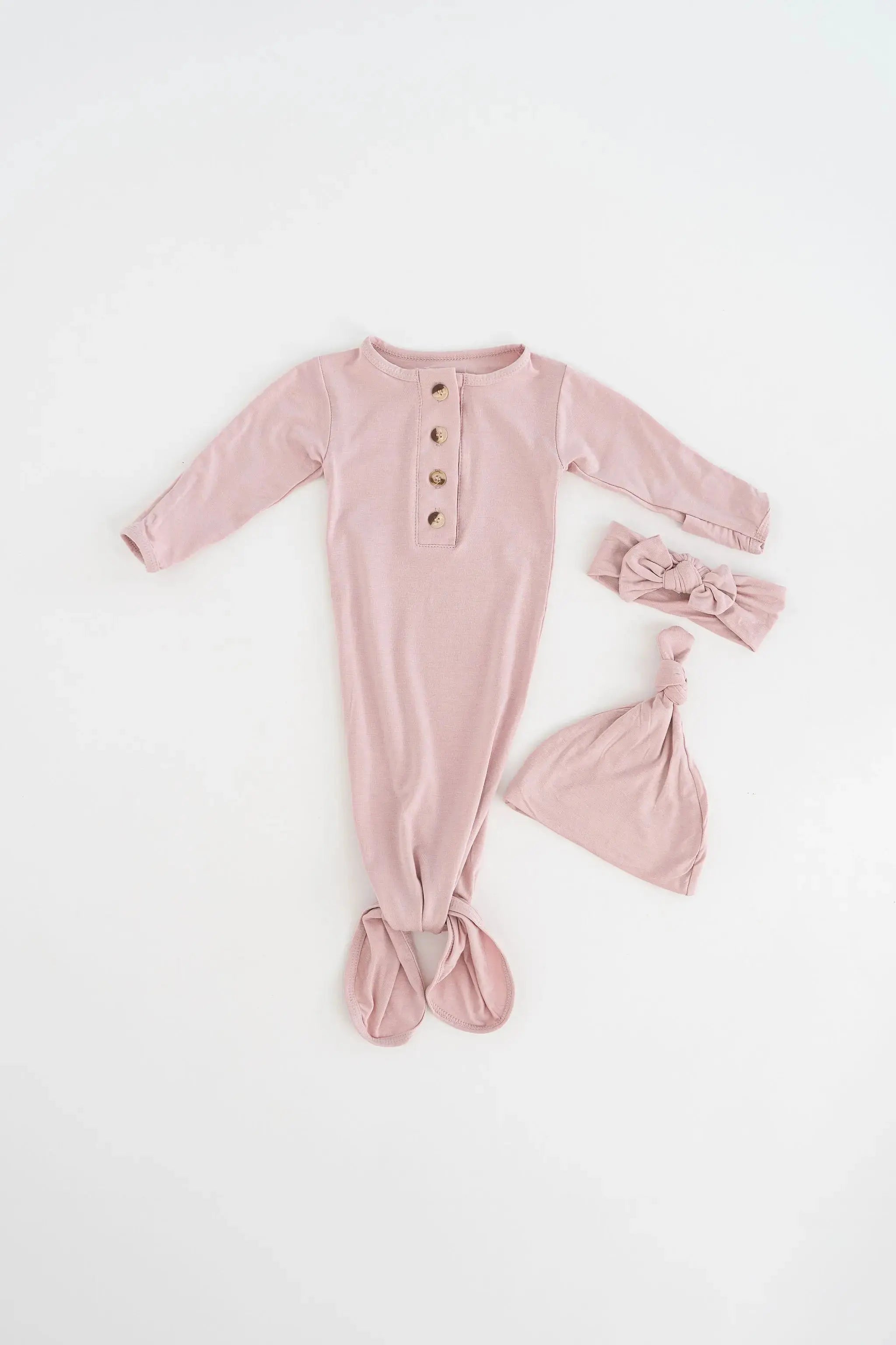 Stroller Society Newborn Gowns and Hat Set with Headband - Bloom