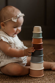 Silicone Cup stacking toy/Stacking toy