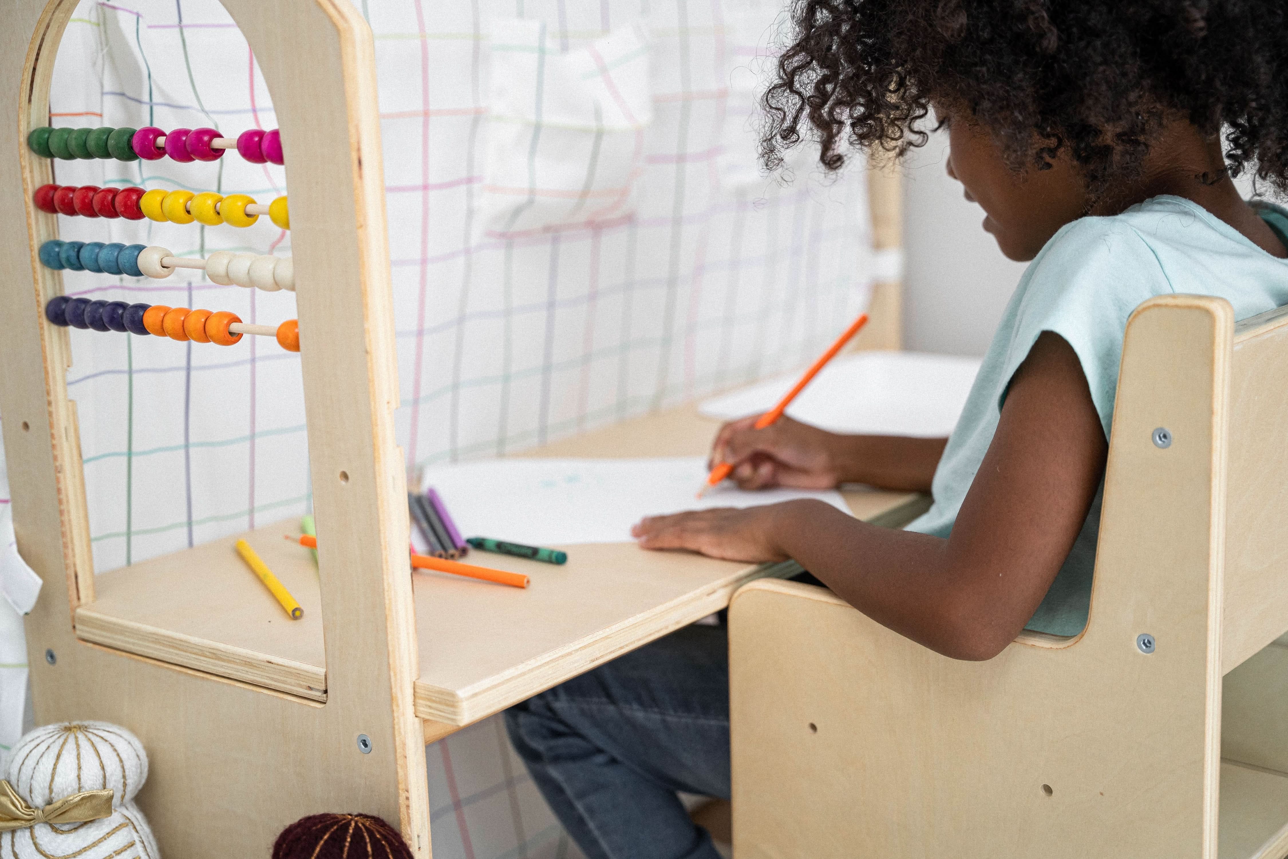 Flair | Playhouse & Sensory Desk - Black & White