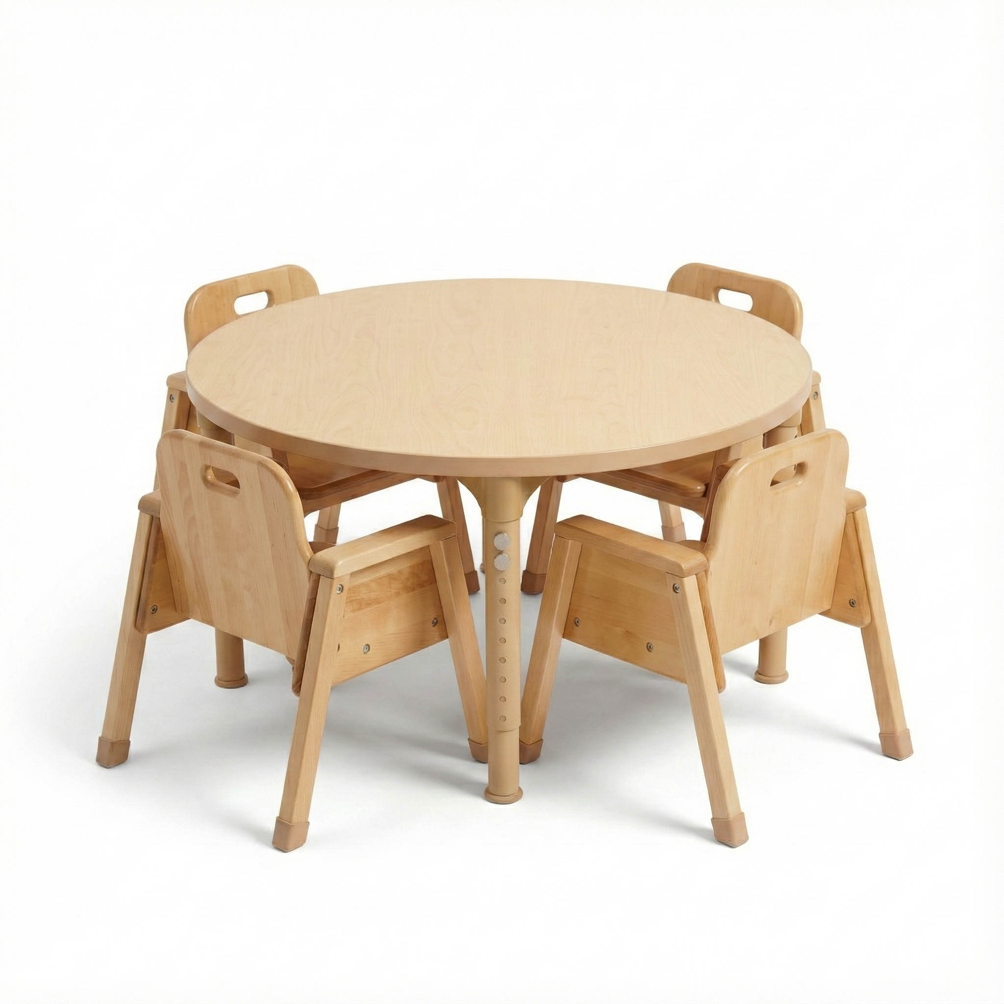 Round Adjustable Kids Table – 36" Diameter, 17" to 25" Height | Classroom, Montessori & Daycare Activity Table