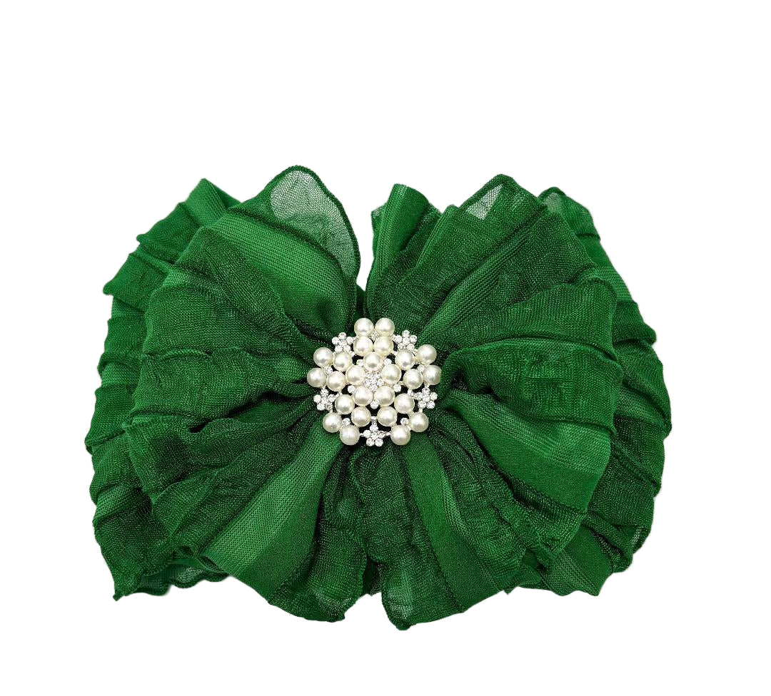 Pearl Ruffled Headband
