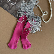 Sequin Tassle socks- Pink