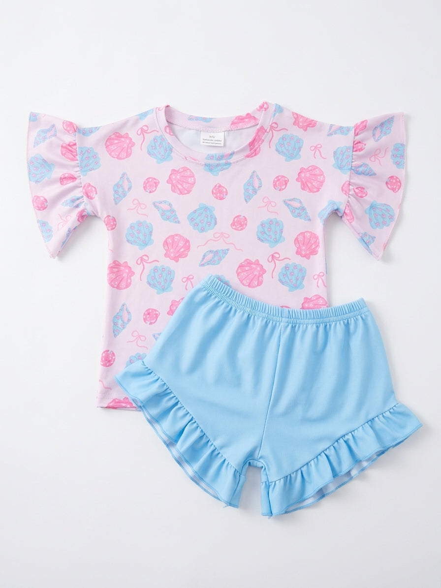 Seashell ruffle set
