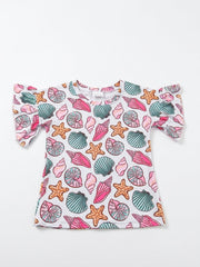 Seashell ruffle tee